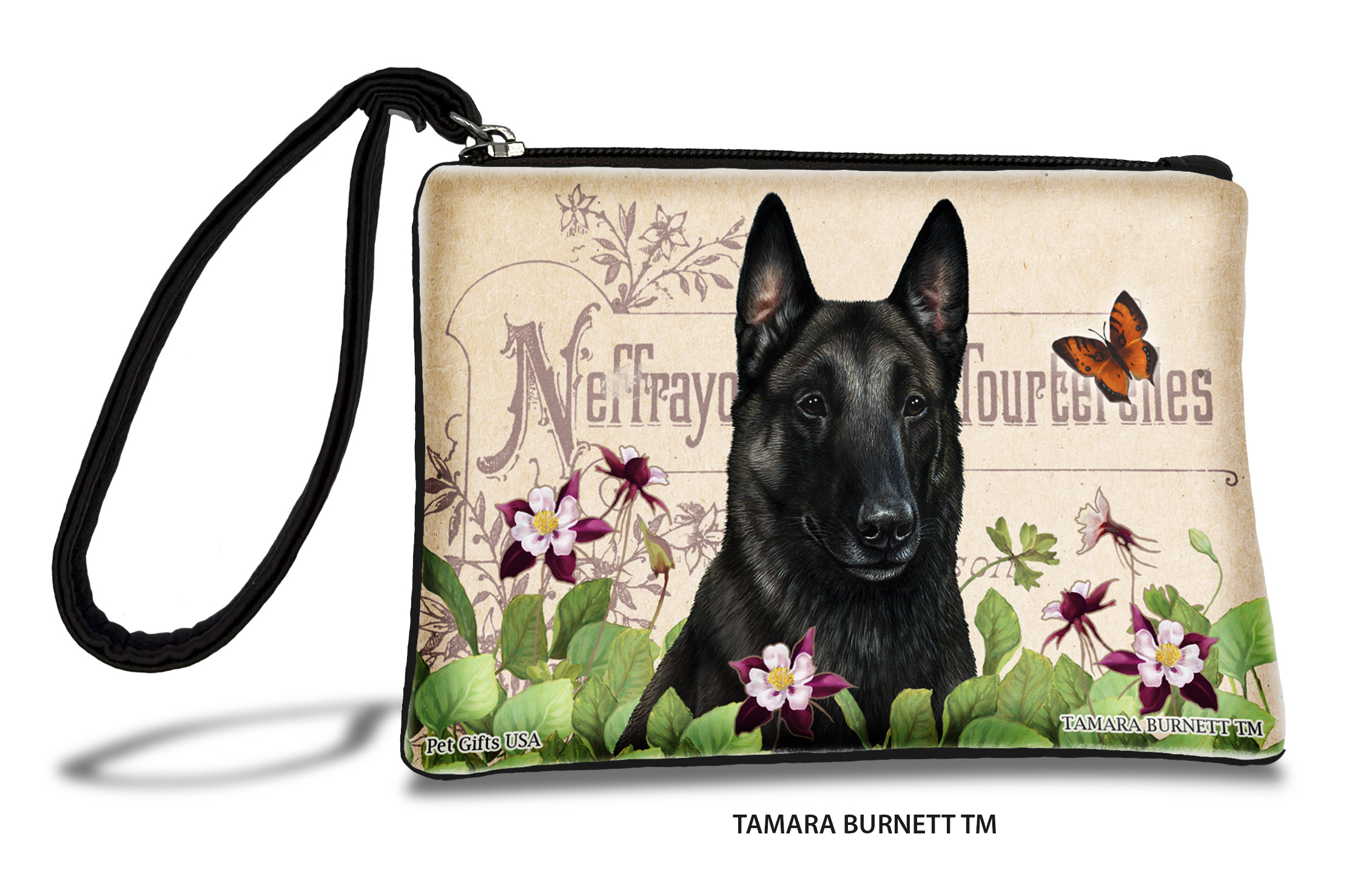 An image of product 31028 - Belgian Malinois (__black_) - Zippies Pet Pouch Coin Purse