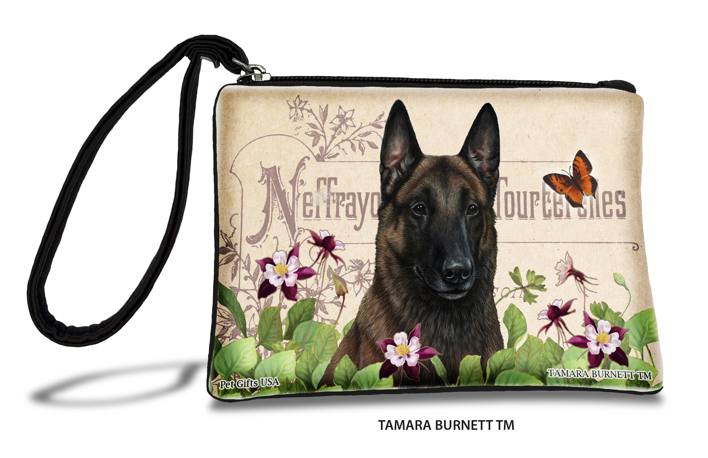Belgian Malinois (__deep_mahogany_) - Zippies Pet Pouch Coin Purse