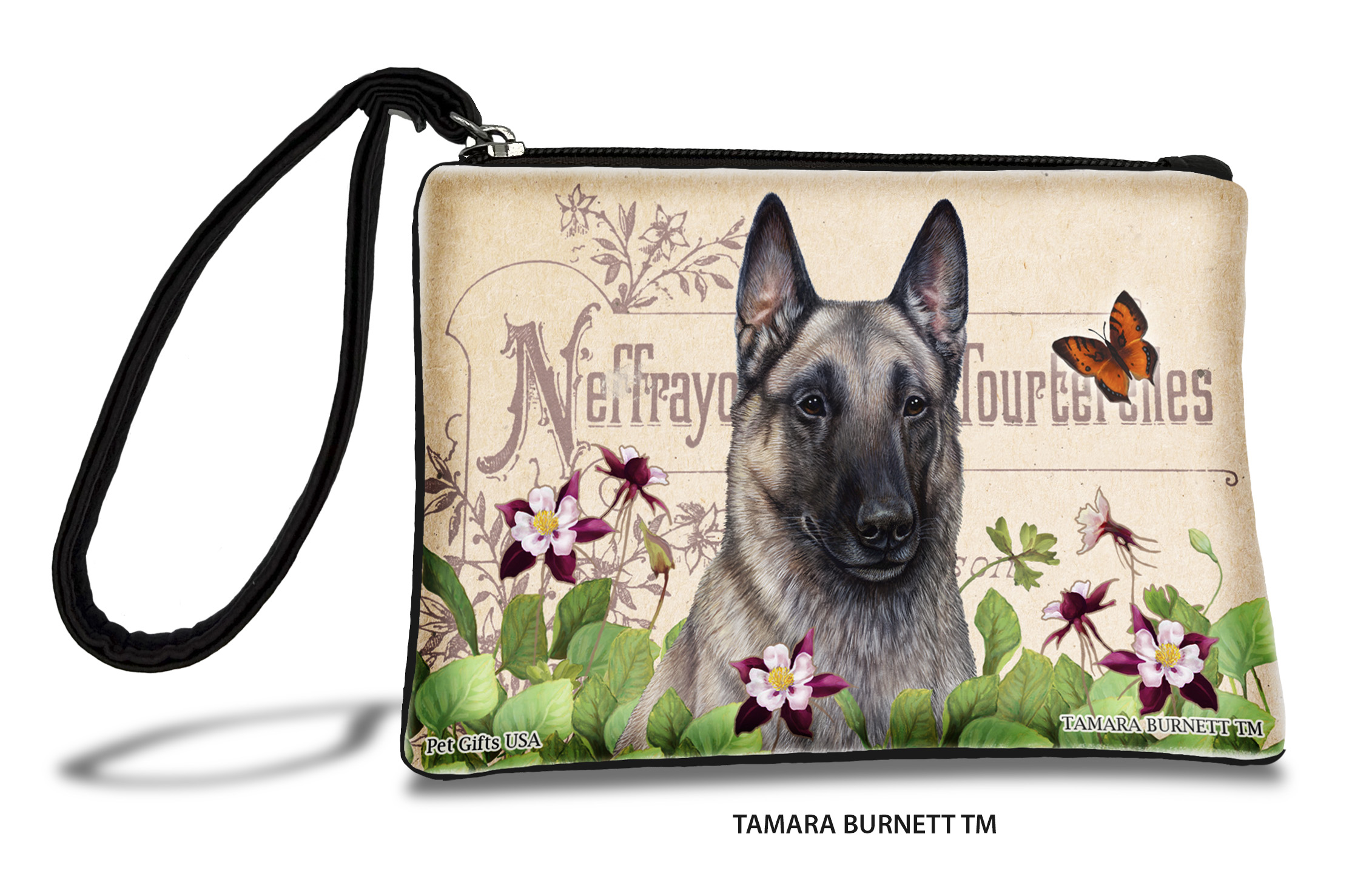 Belgian Malinois (__grey__) - Zippies Pet Pouch Coin Purse