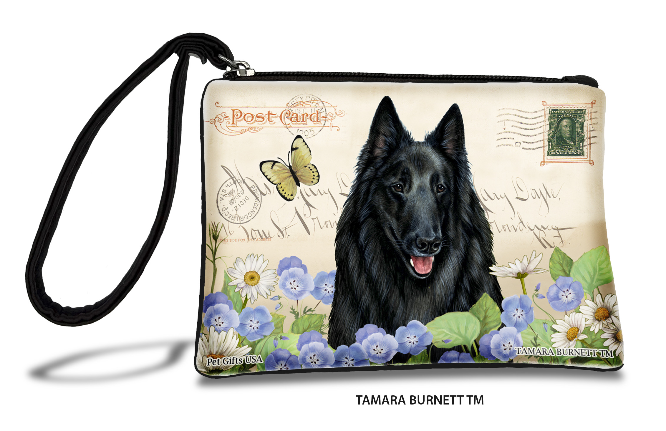 An image of product 31035 - Belgian Sheepdog (__style_1__) - Zippies Pet Pouch Coin Purse