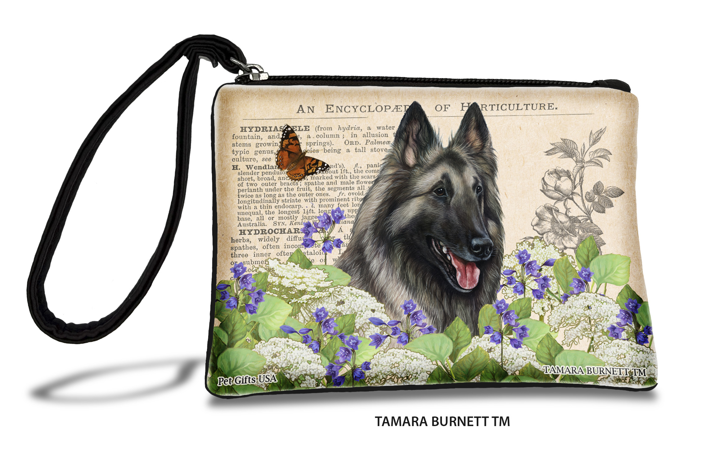 Belgian Tervuren (__grey_) - Zippies Pet Pouch Coin Purse