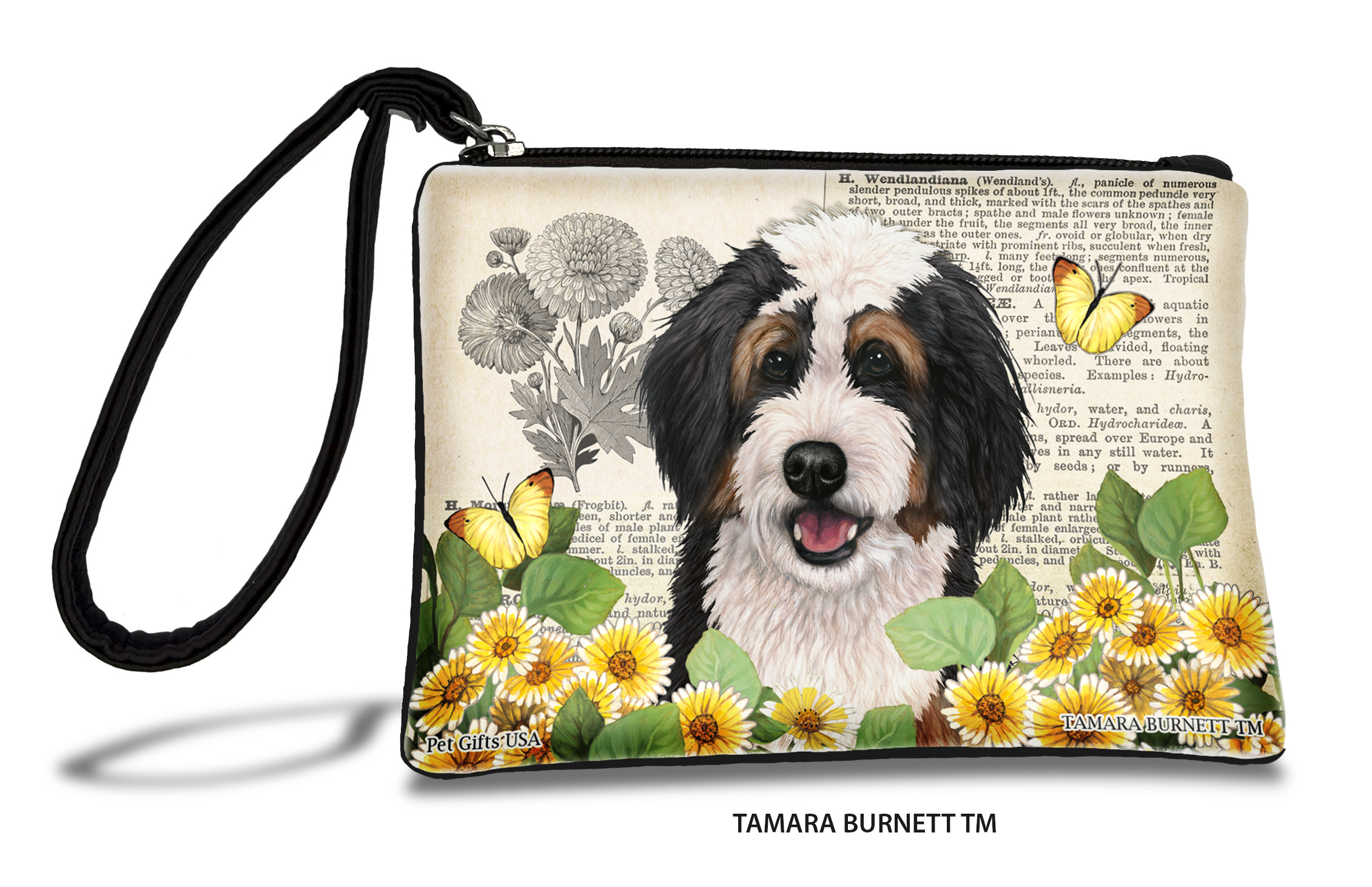 Bernedoodle (_tri_) - Zippies Pet Pouch Coin Purse