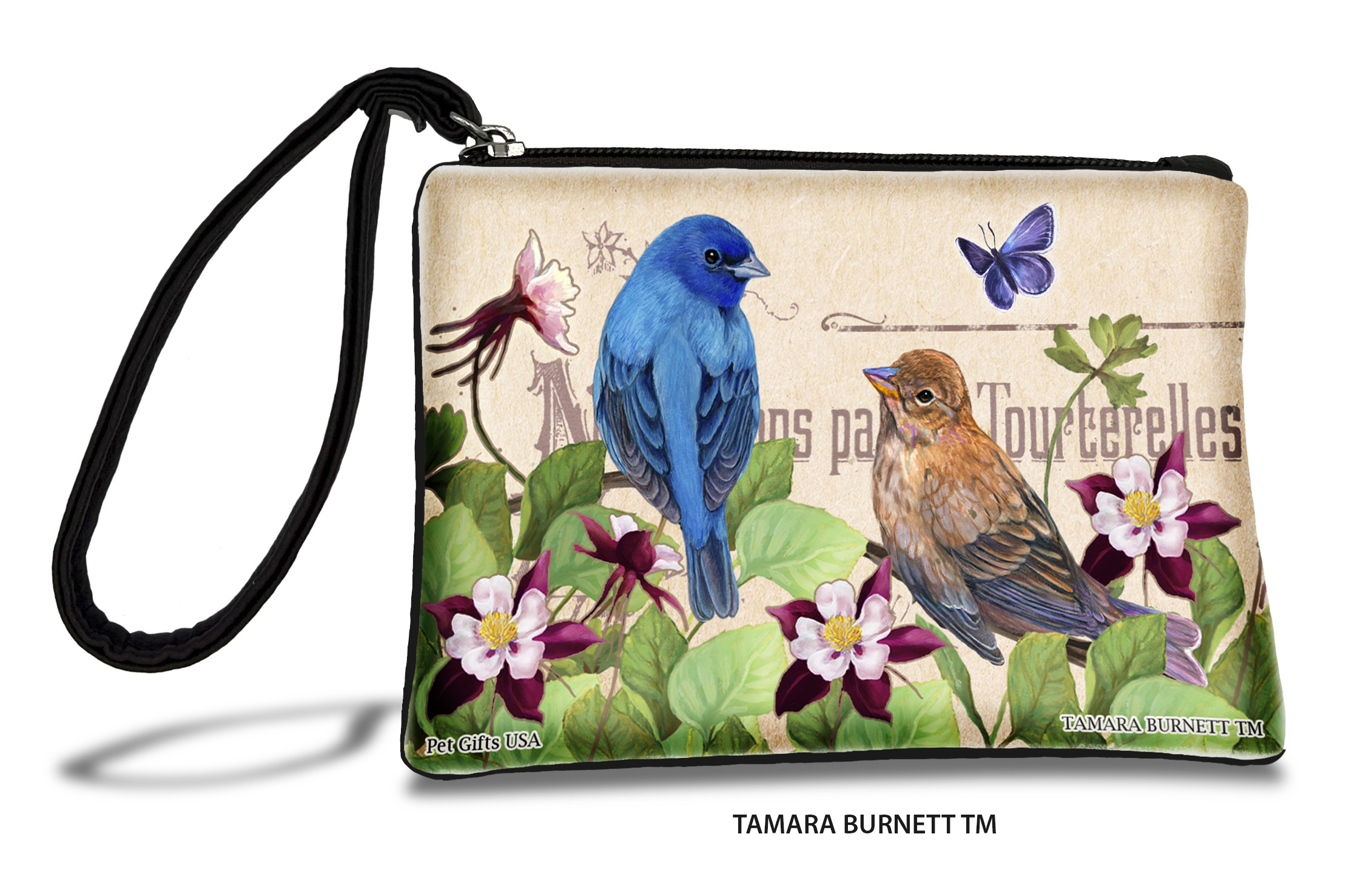 An image of product 31059 - Indigo Bunting (Bird___) - Zippies Pet Pouch Coin Purse