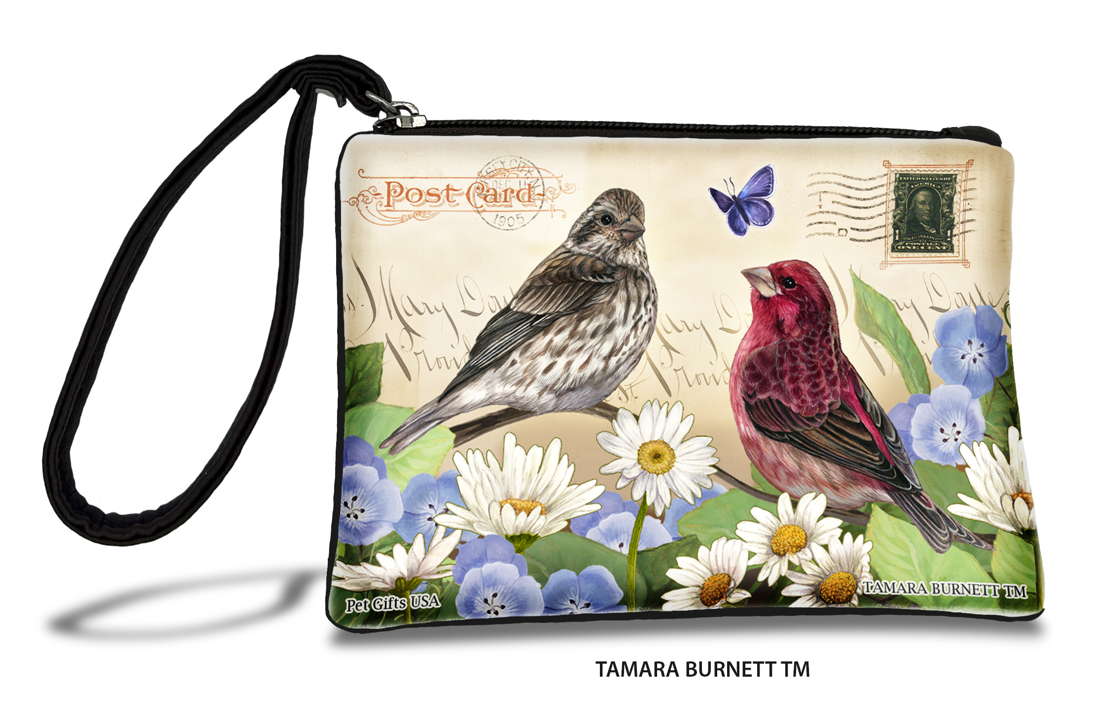 An image of product 31064 - Purple Finch (Bird___) - Zippies Pet Pouch Coin Purse