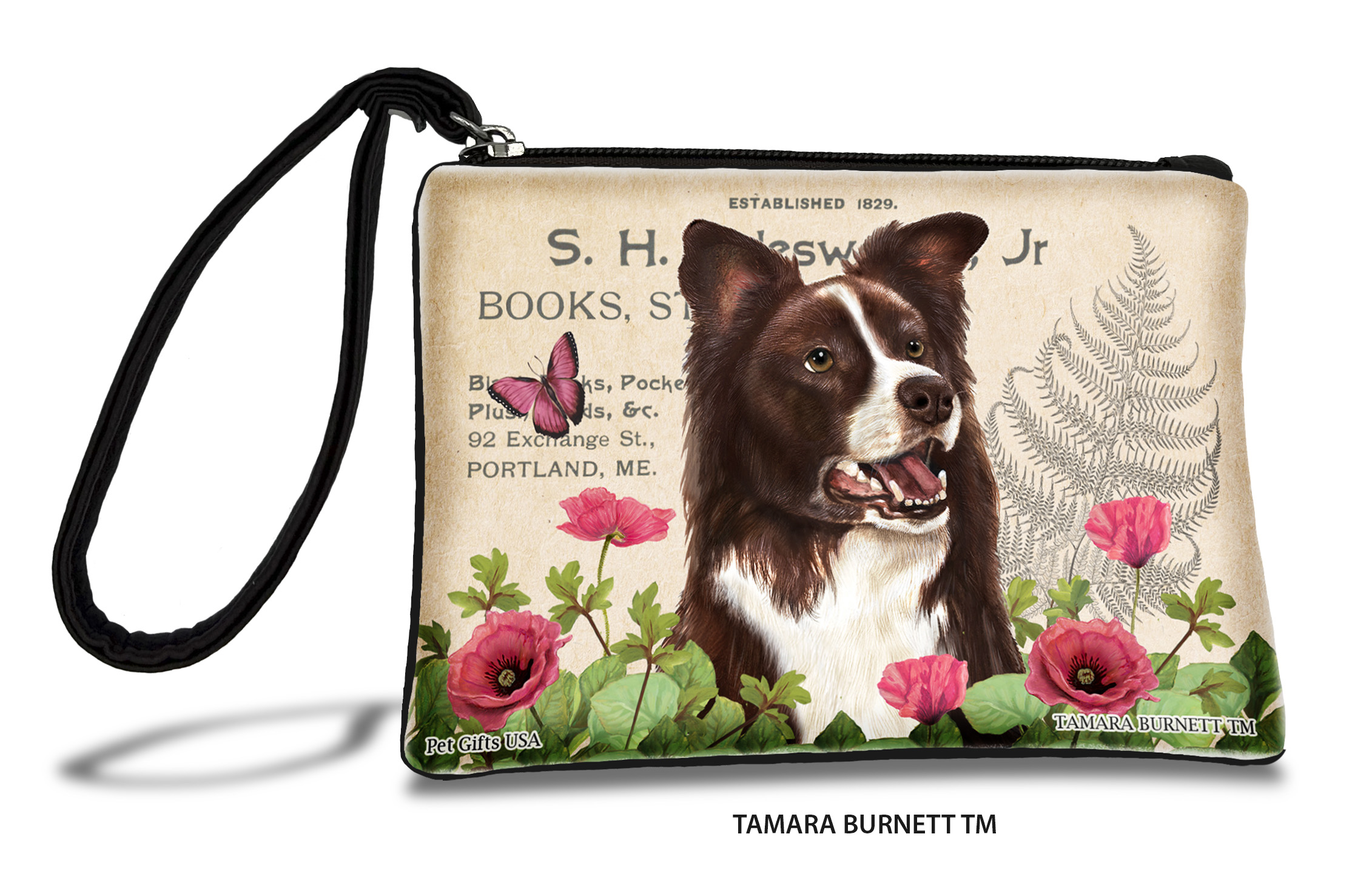 Border Collie (__red_and_white_) - Zippies Pet Pouch Coin Purse