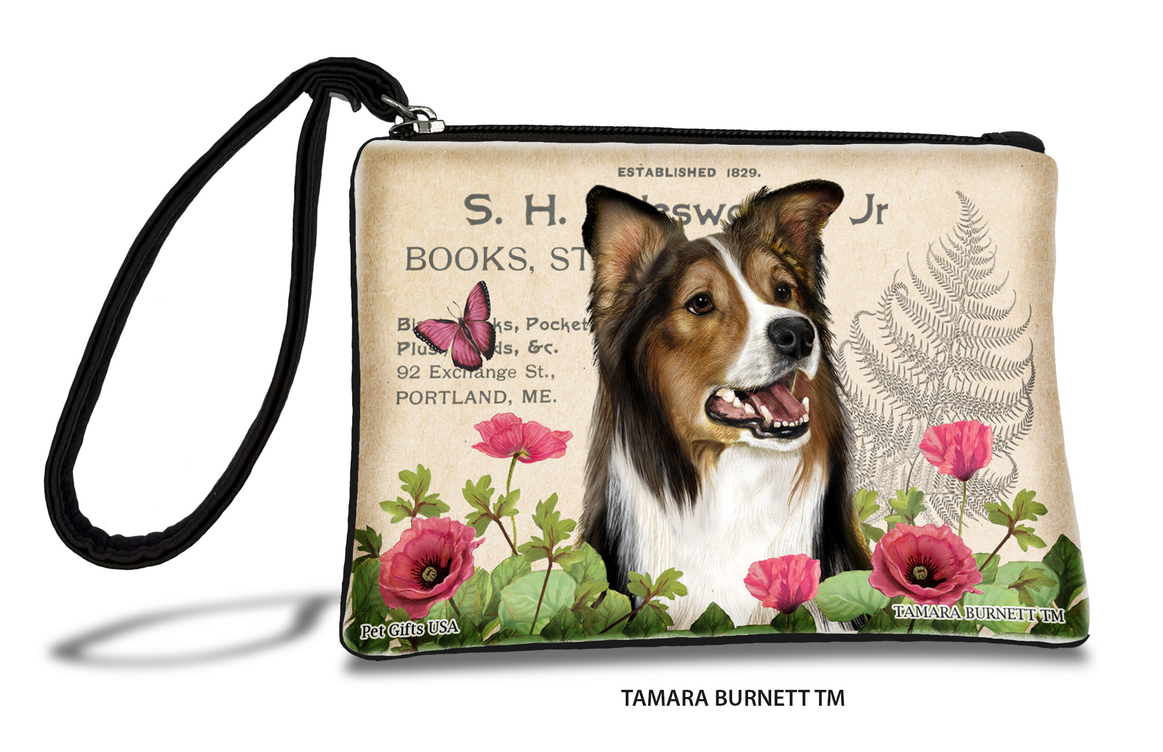 Border Collie (__sable_and_white_) - Zippies Pet Pouch Coin Purse