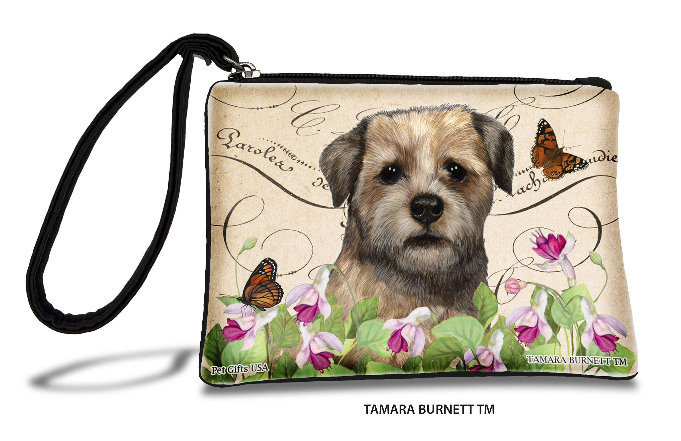 An image of product 31074 - Border Terrier (__) - Zippies Pet Pouch Coin Purse