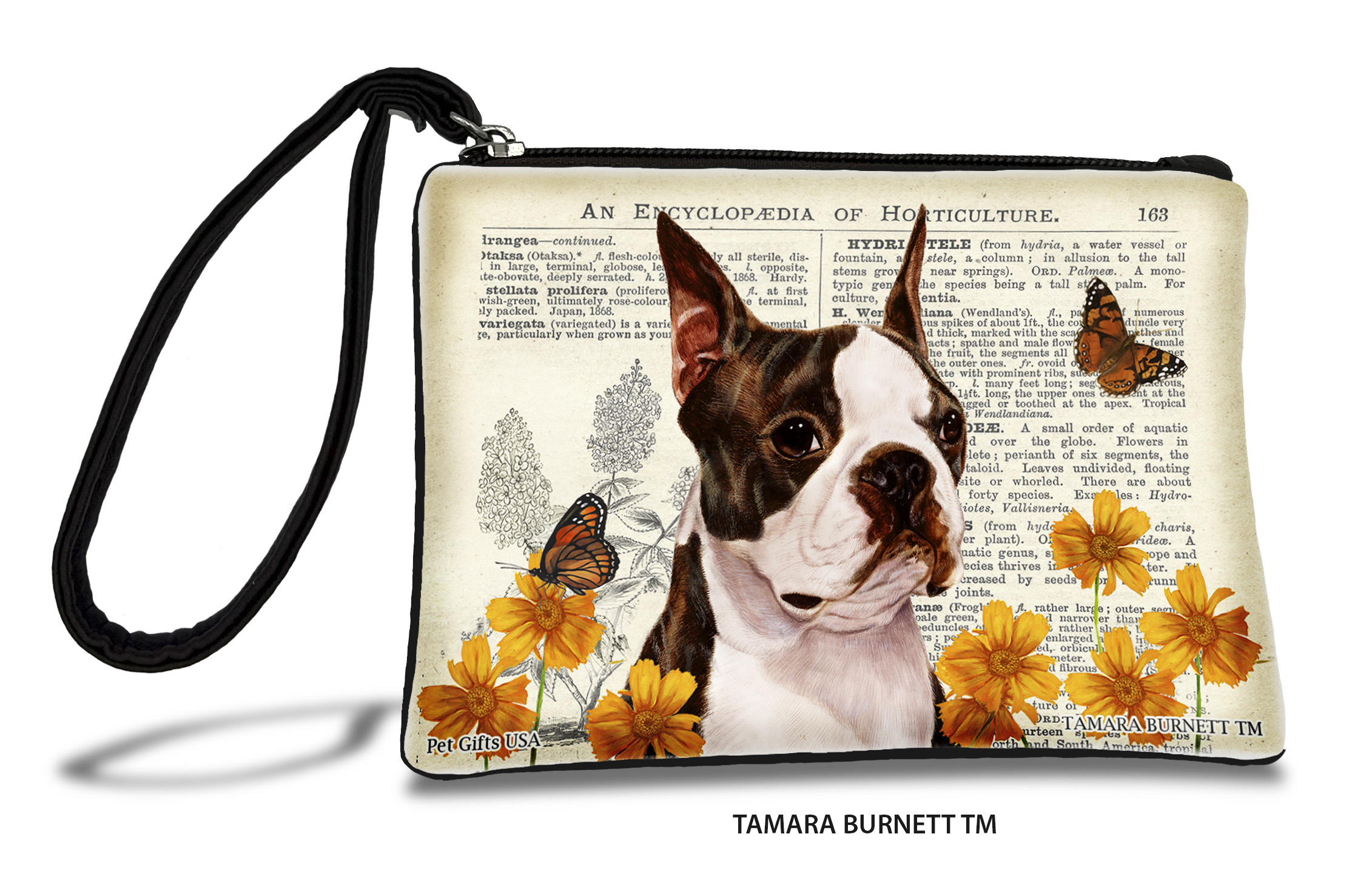 Boston Terrier (__brindle_and_white_) - Zippies Pet Pouch Coin Purse
