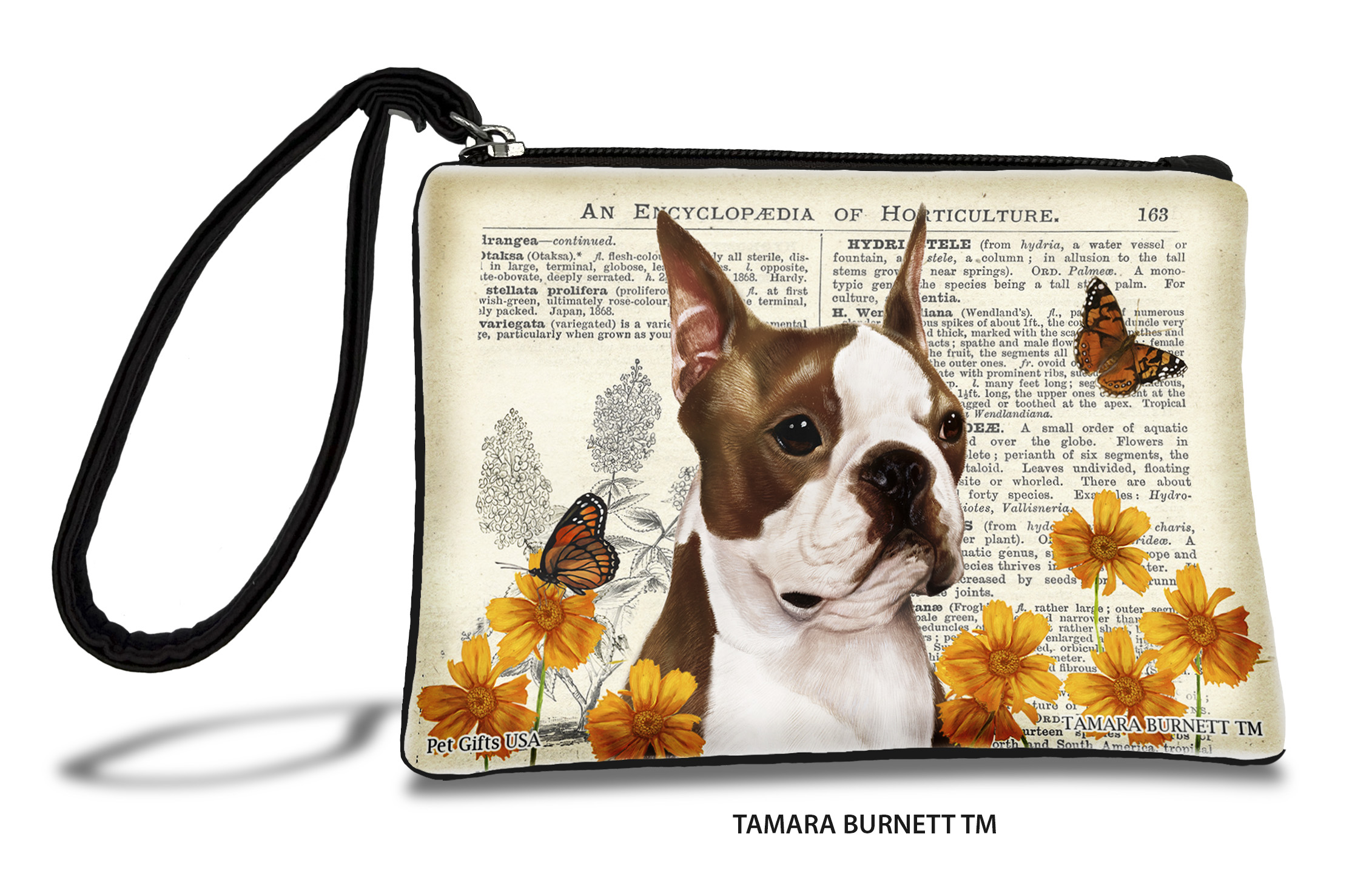 Boston Terrier (__brown_and_white_) - Zippies Pet Pouch Coin Purse
