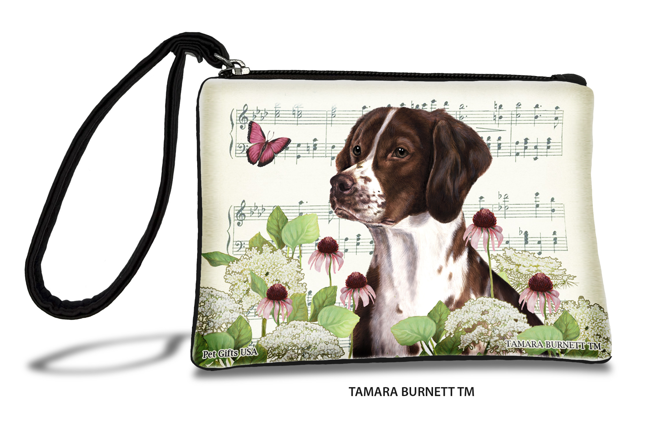 An image of product 31102 - Brittany Spaniel (_liver_and_white_) - Zippies Pet Pouch Coin Purse