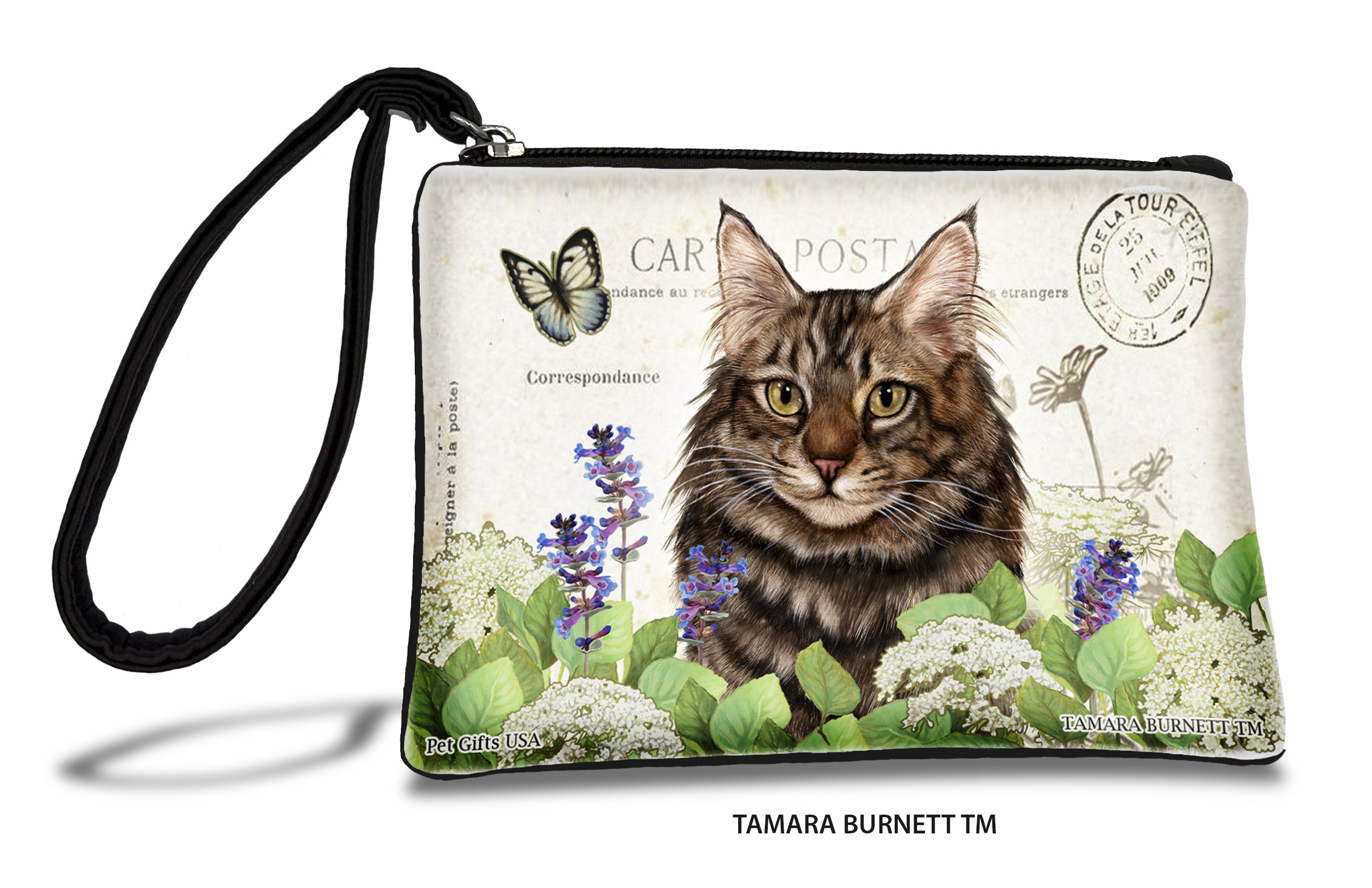 Maine Coon Cat (___brown_tabby_) - Zippies Pet Pouch Coin Purse