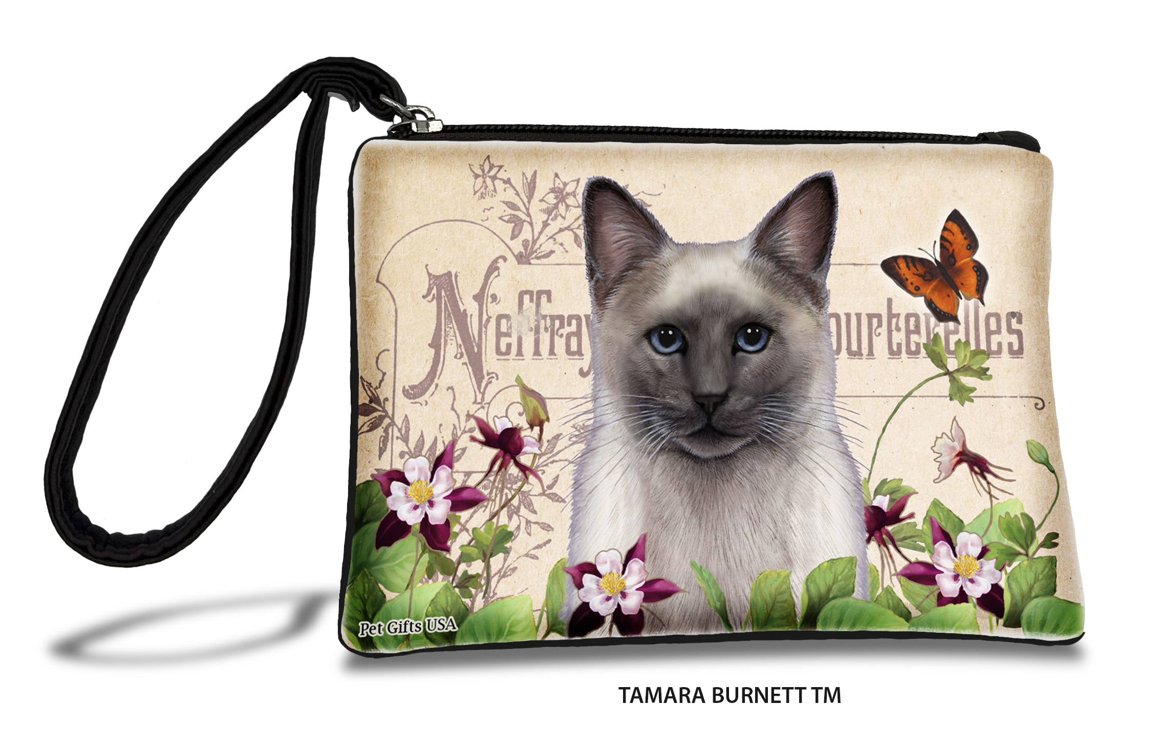 Siamese Cat (__blue_point_) - Zippies Pet Pouch Coin Purse