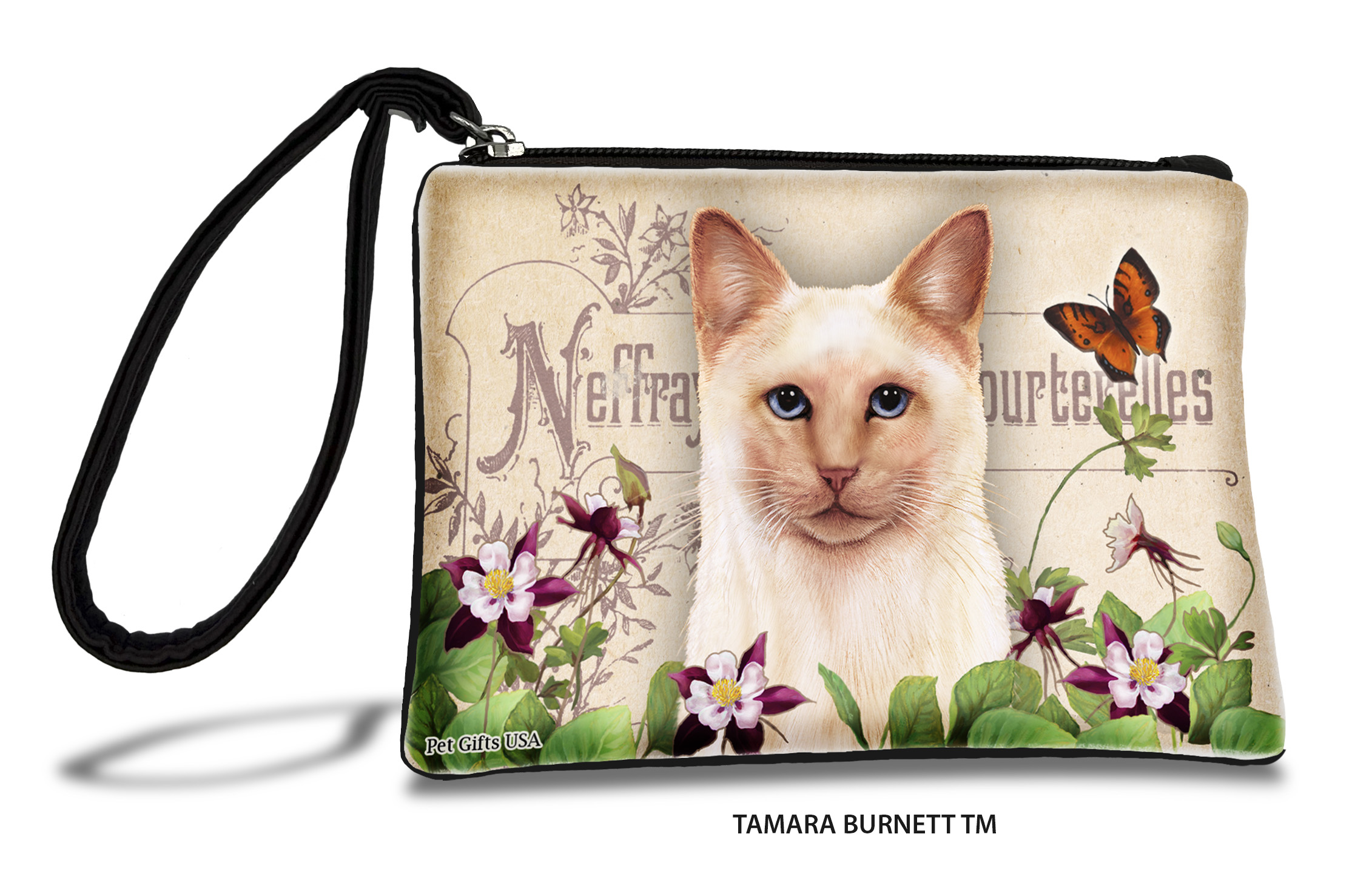 Siamese Cat (__flame_point_) - Zippies Pet Pouch Coin Purse