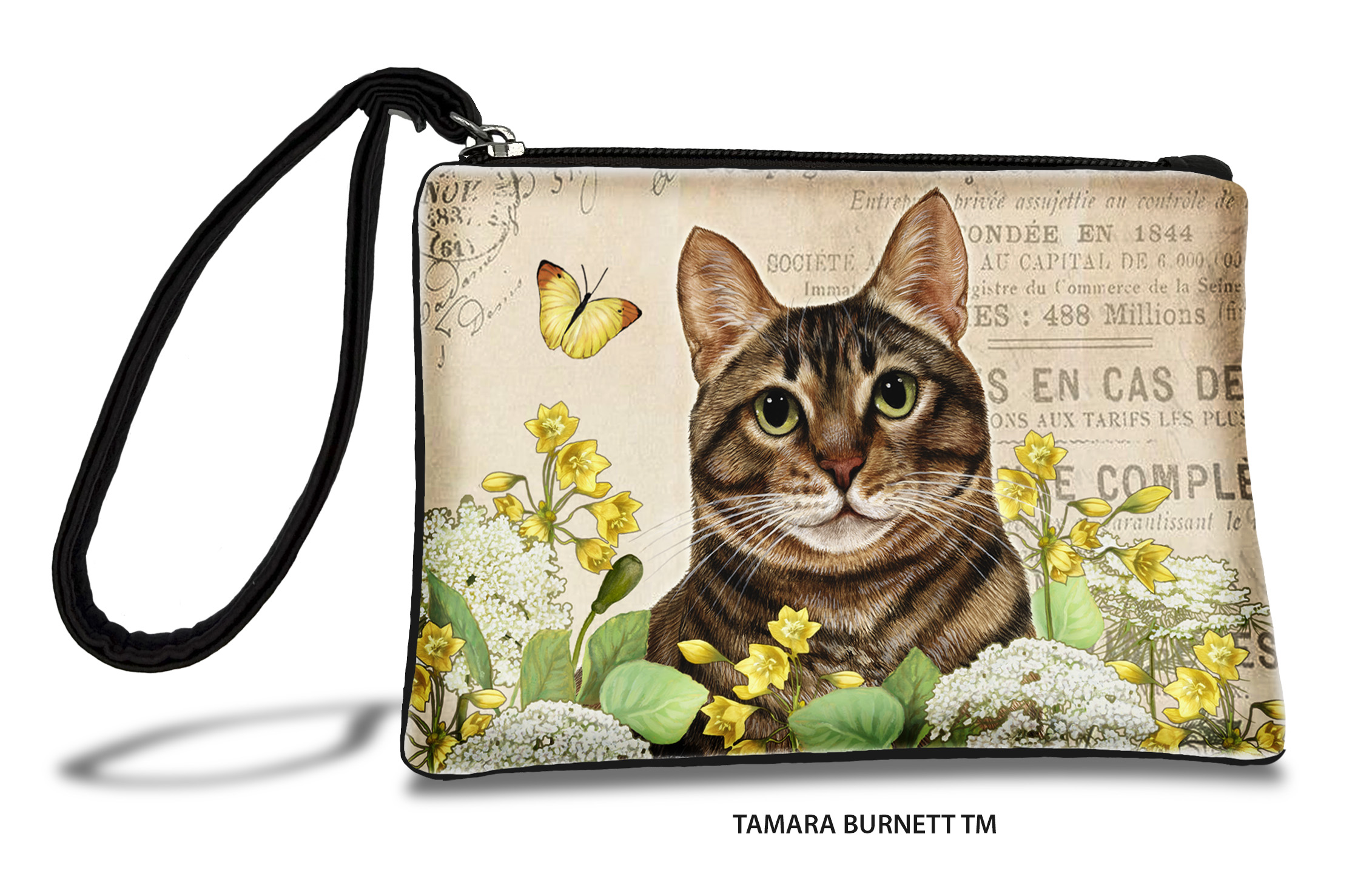 An image of product 31129 - Abyssinian Cat (_tabby_brown_) - Zippies Pet Pouch Coin Purse