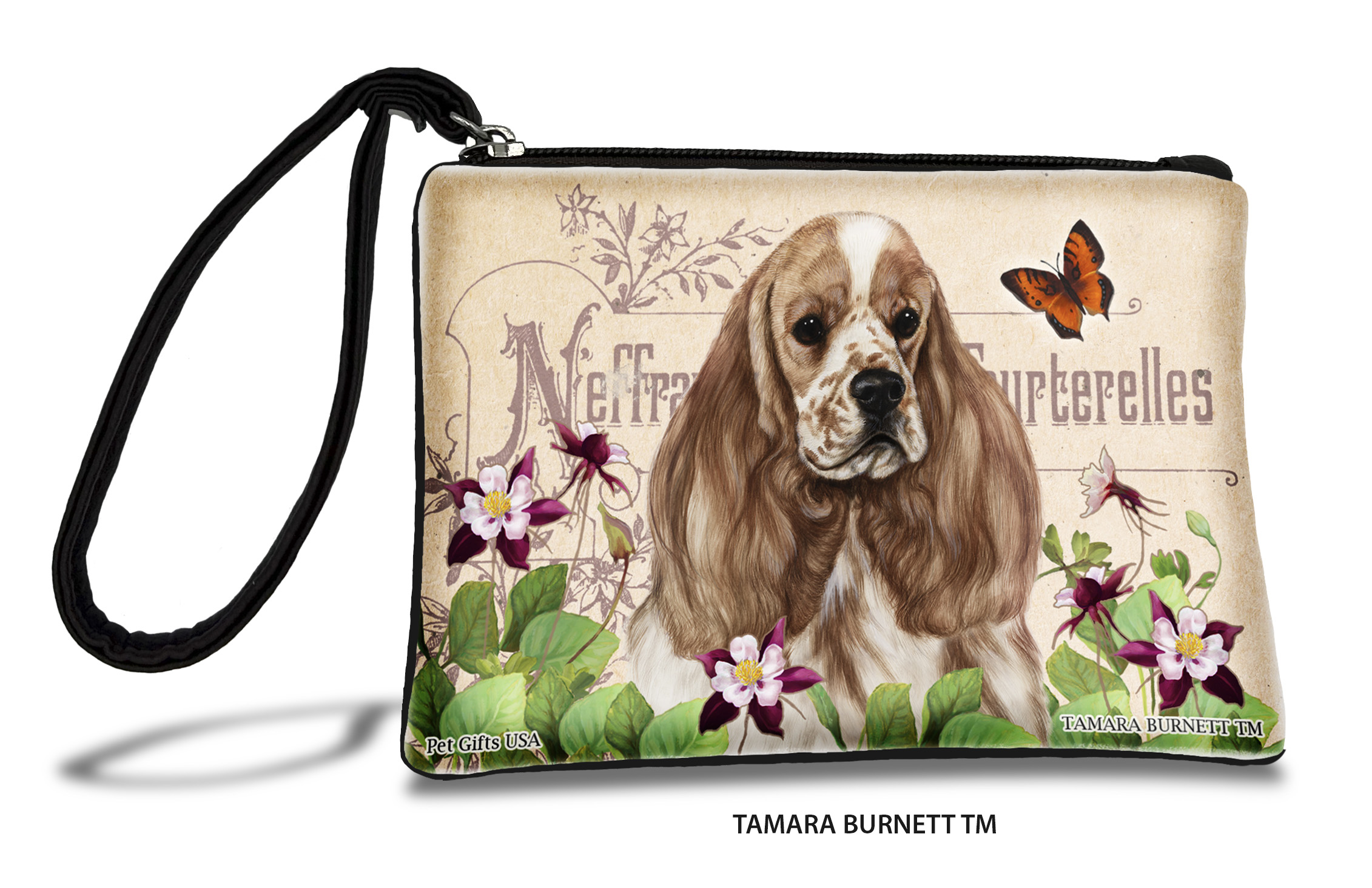 Cocker Spaniel (__buff_parti_) - Zippies Pet Pouch Coin Purse
