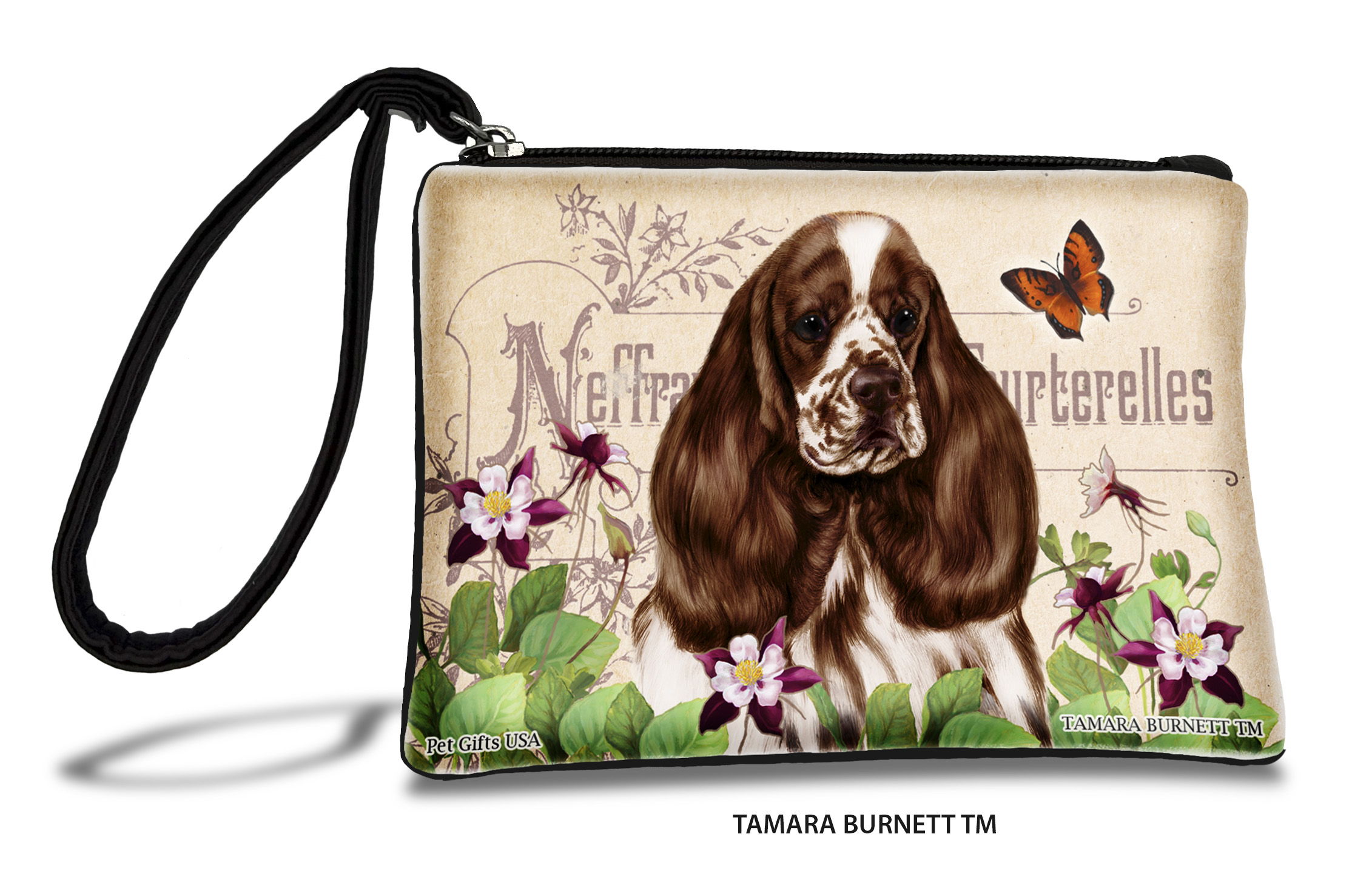 Cocker Spaniel (__chocolate_parti_) - Zippies Pet Pouch Coin Purse
