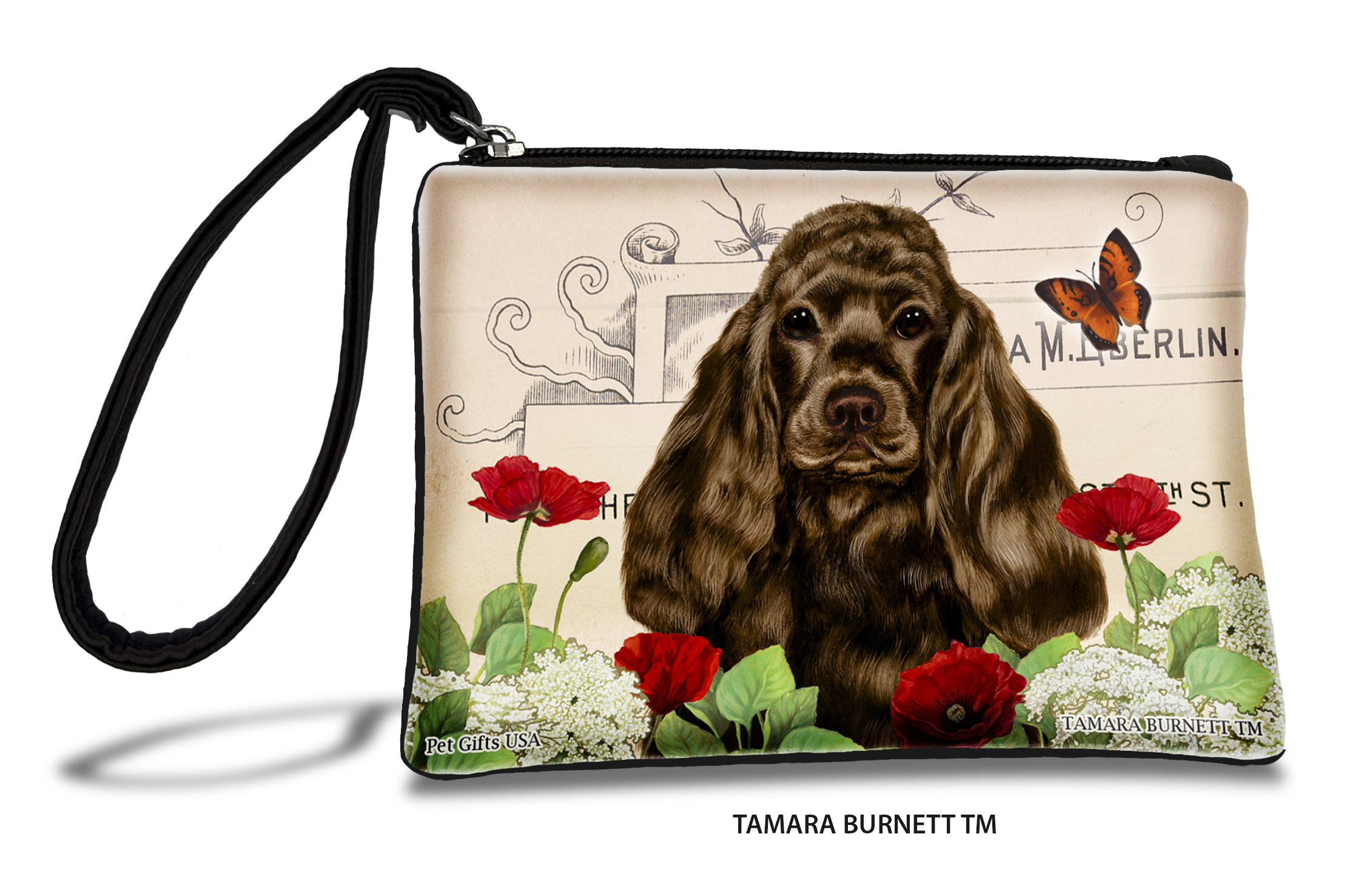Cocker Spaniel (__chocolate_) - Zippies Pet Pouch Coin Purse