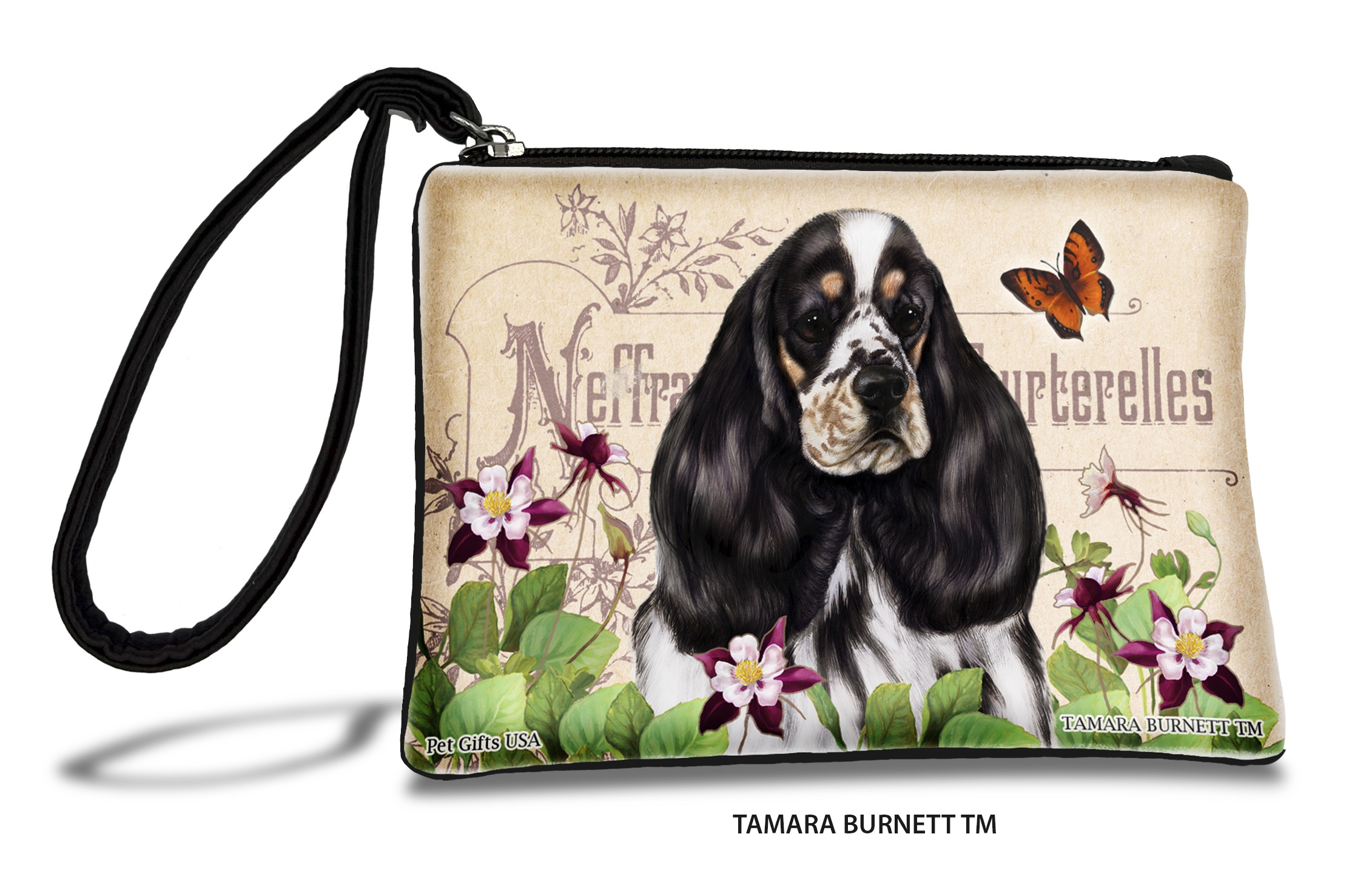 Cocker Spaniel (__tri_parti_) - Zippies Pet Pouch Coin Purse