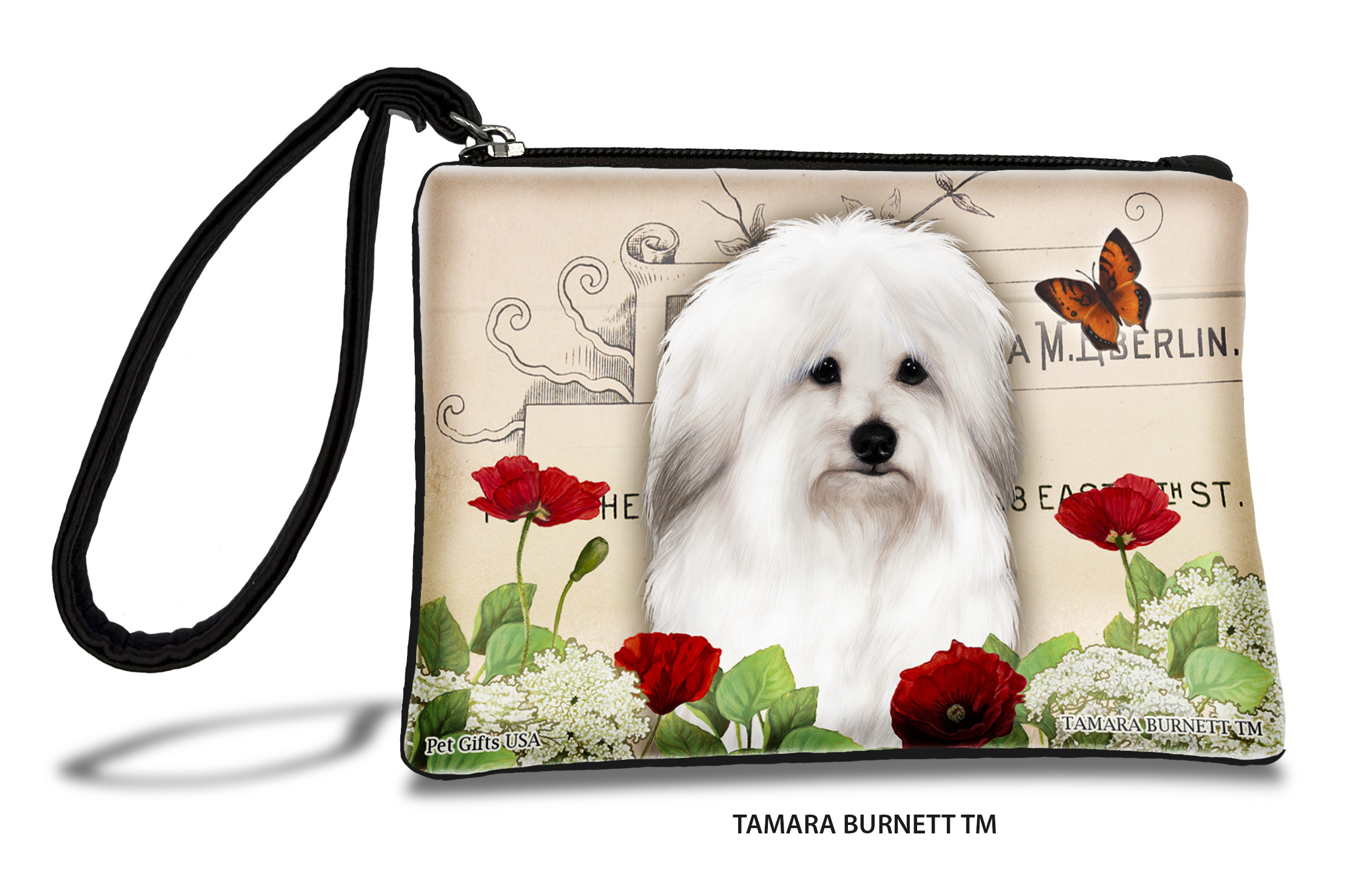 An image of product 31205 - Coton de Tulear (___) - Zippies Pet Pouch Coin Purse