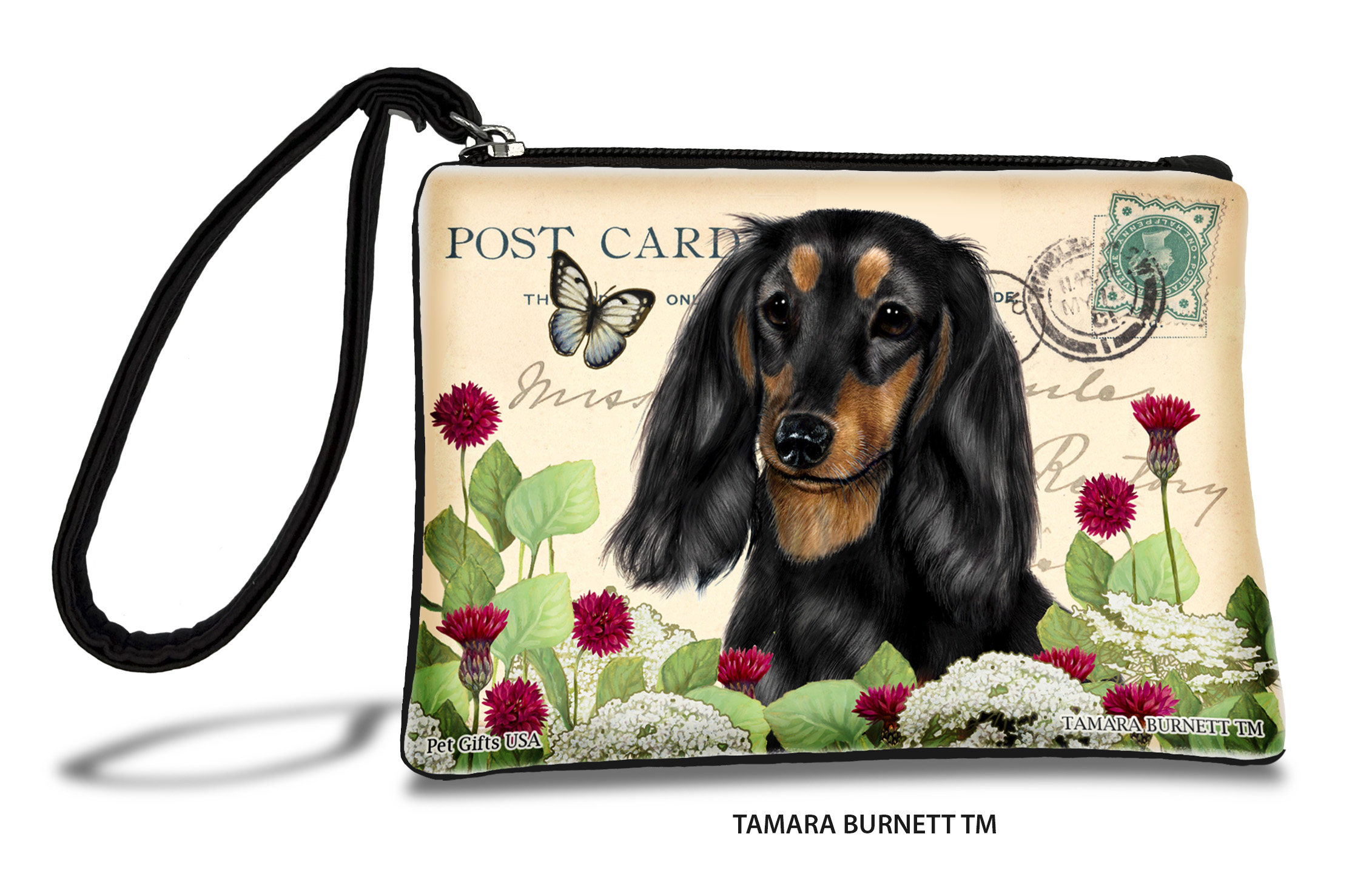 An image of product 31207 - Dachshund (_LH_black_and_tan_) - Zippies Pet Pouch Coin Purse
