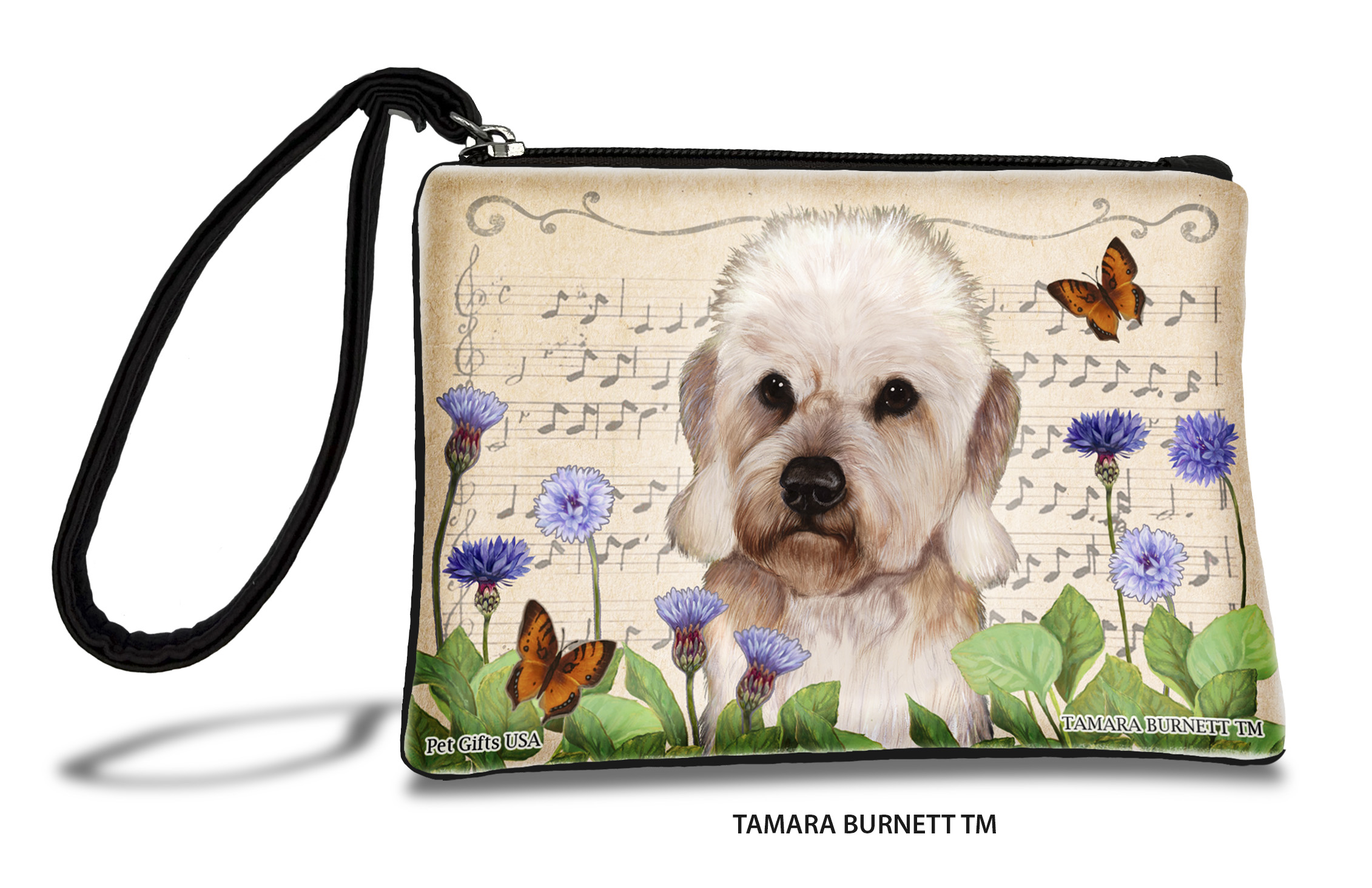 An image of product 31227 - Dandie Dinmont Terrier (___mustard_) - Zippies Pet Pouch Coin Purse
