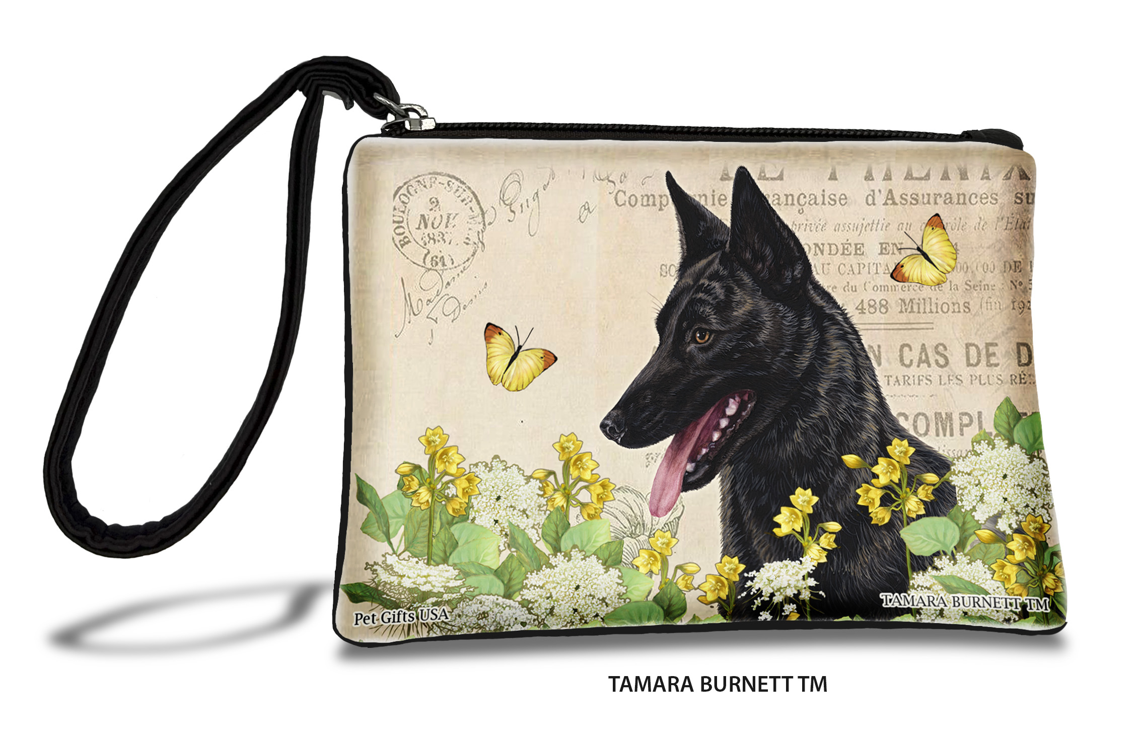 An image of product 31241 - Dutch Shepherd (__black_brindle_) - Zippies Pet Pouch Coin Purse