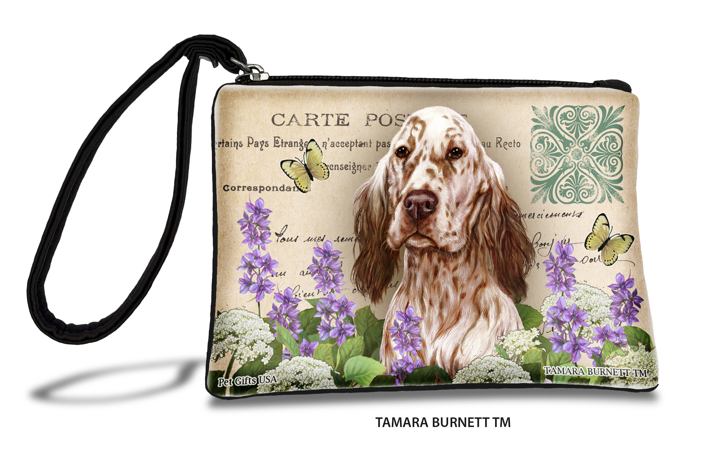 English Setter (__orange_belton_) - Zippies Pet Pouch Coin Purse