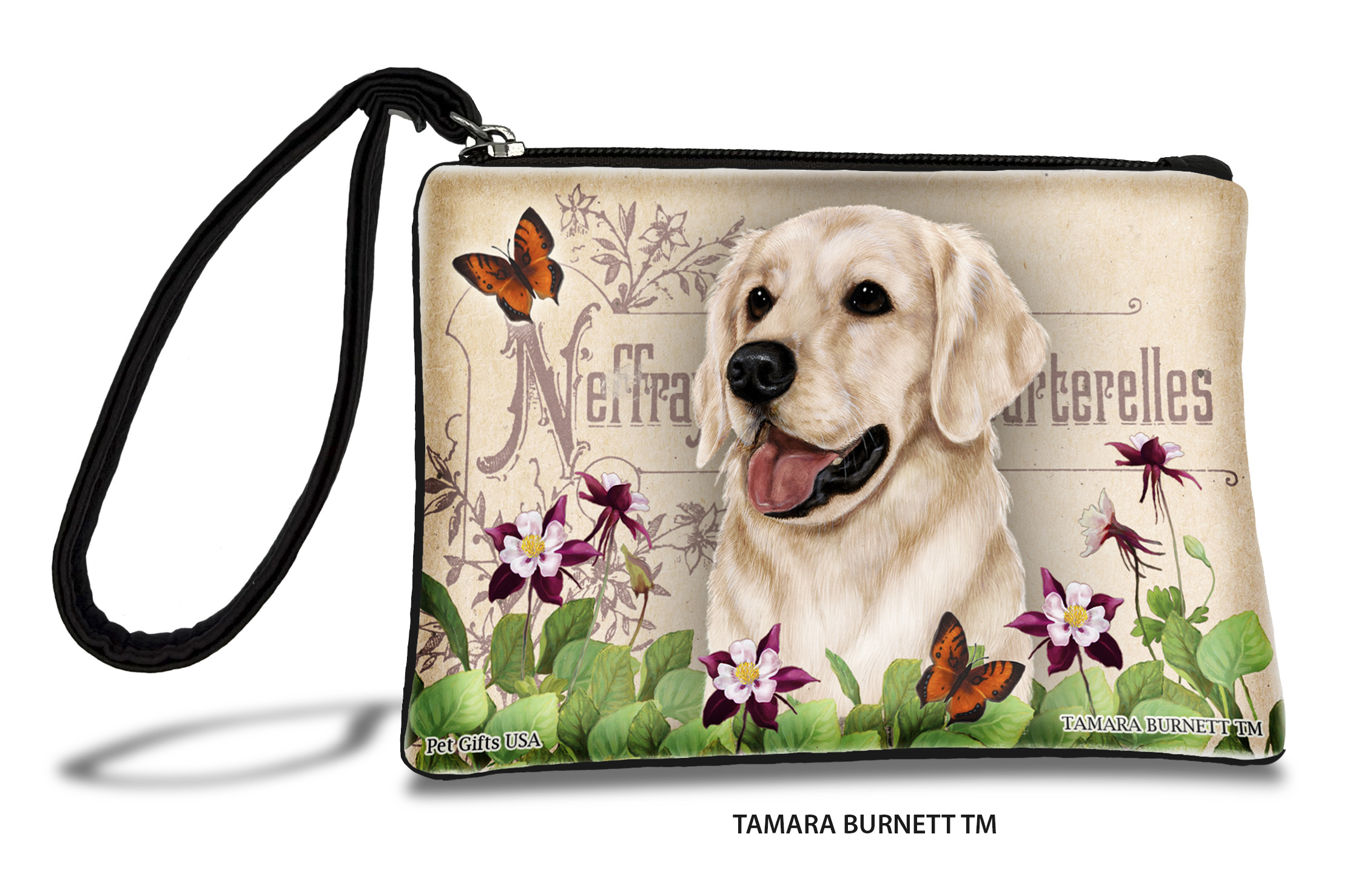 Golden Retriever (__white_) - Zippies Pet Pouch Coin Purse