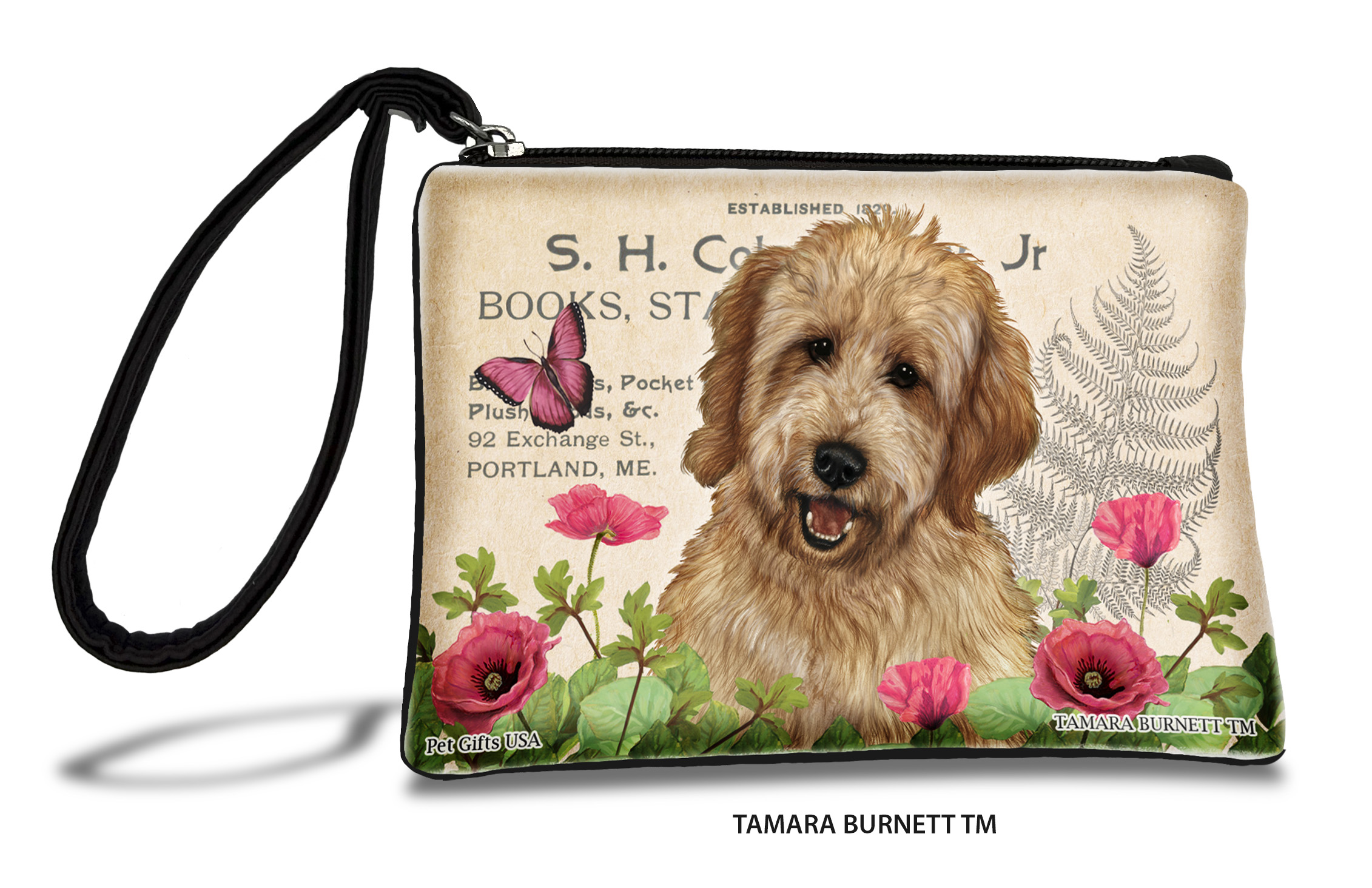 An image of product 31290 - Goldendoodle (_apricot_) - Zippies Pet Pouch Coin Purse