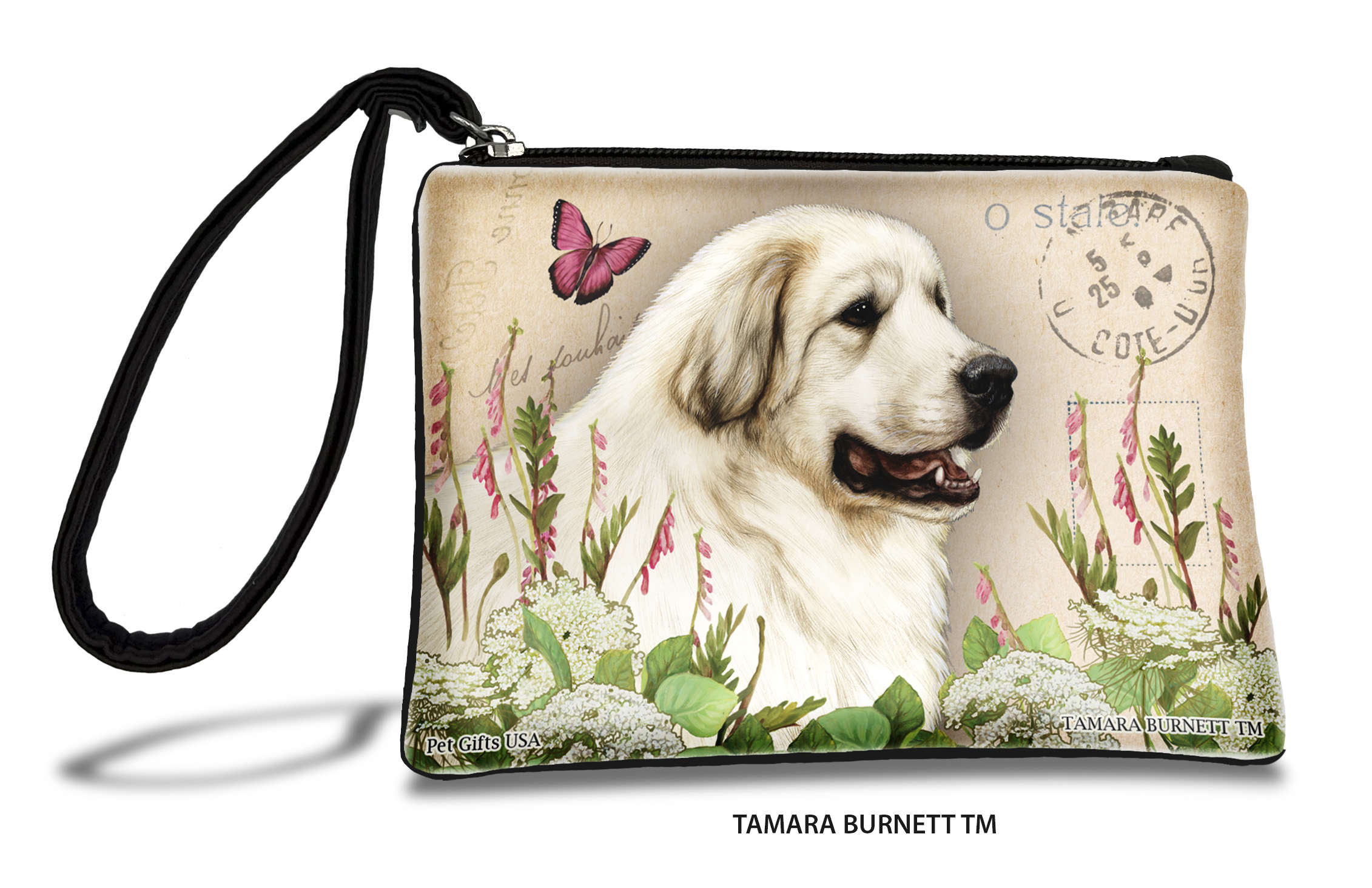 An image of product 31308 - Great Pyrenees (__) - Zippies Pet Pouch Coin Purse