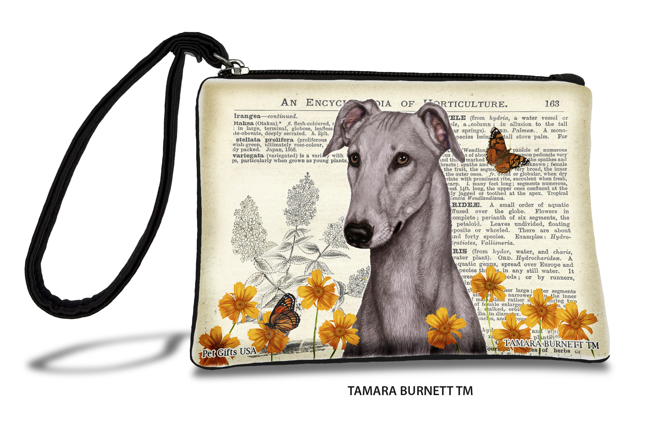Greyhound (_blue_) - Zippies Pet Pouch Coin Purse