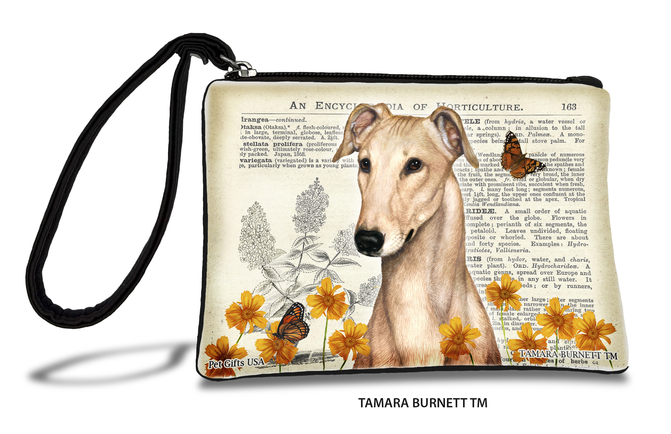 Greyhound (_cream_) - Zippies Pet Pouch Coin Purse