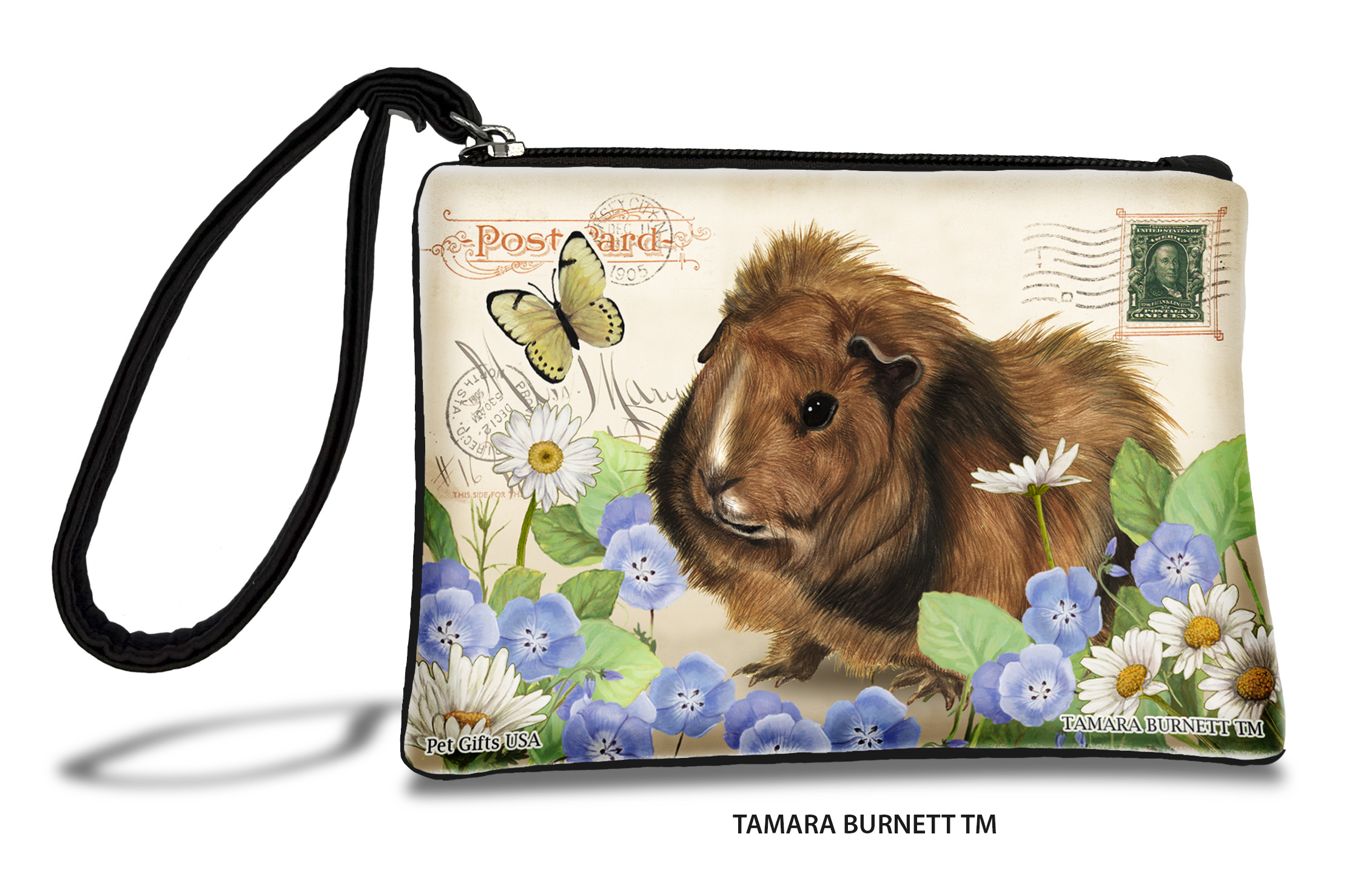 An image of product 31324 - Abyssinian Guinea Pig (___) - Zippies Pet Pouch Coin Purse