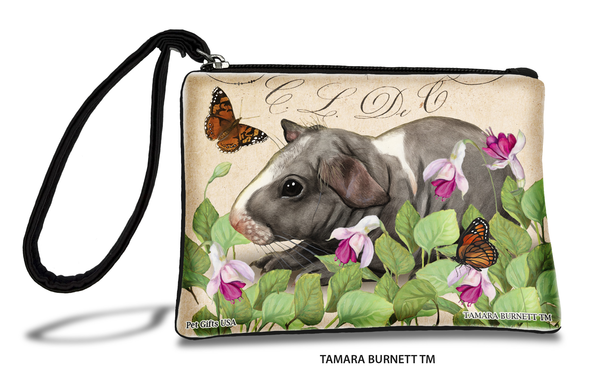An image of product 31332 - Skinny Hairless Guinea Pig (____) - Zippies Pet Pouch Coin Purse