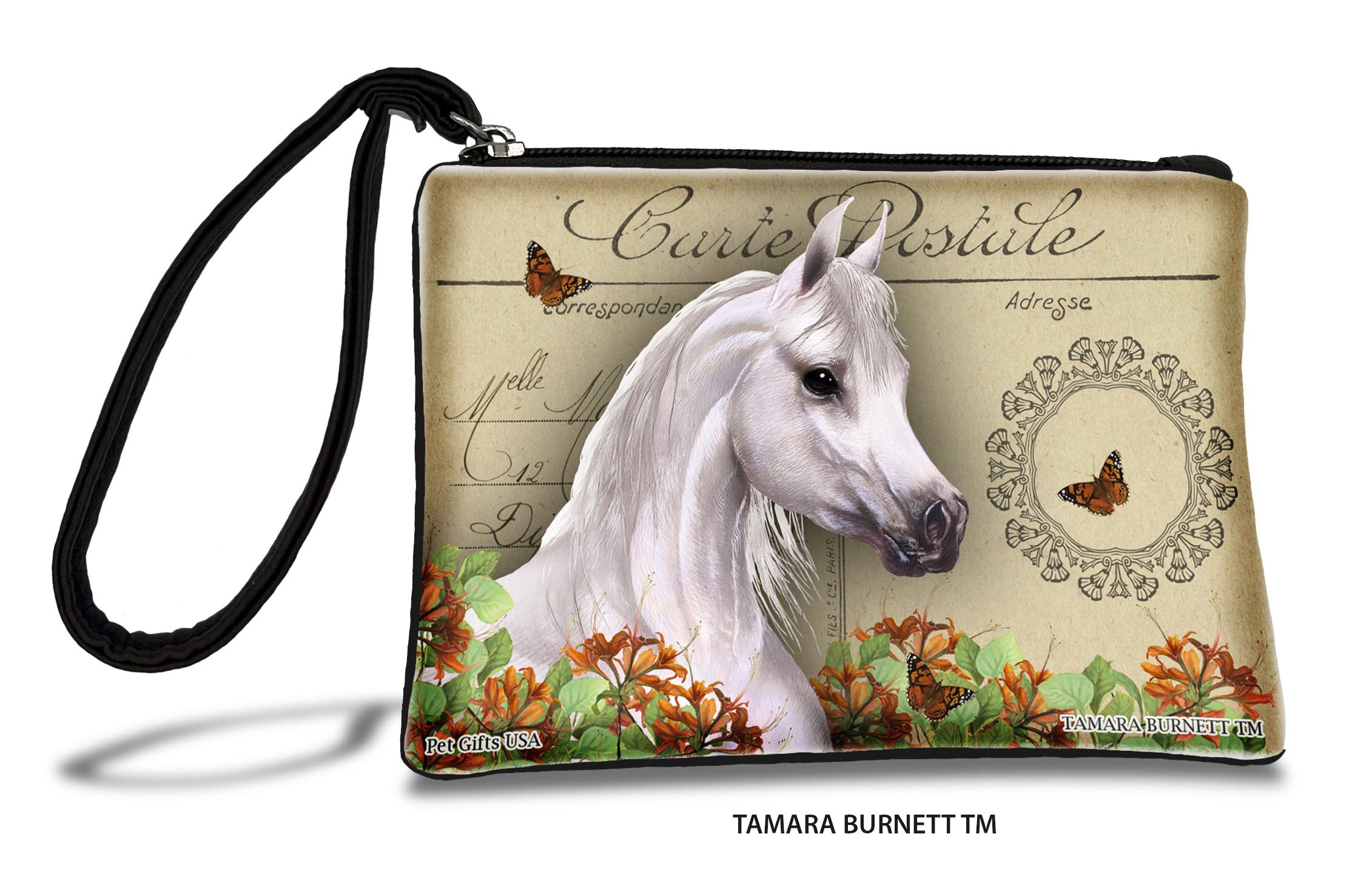 Arabian Horse (__grey_) - Zippies Pet Pouch Coin Purse