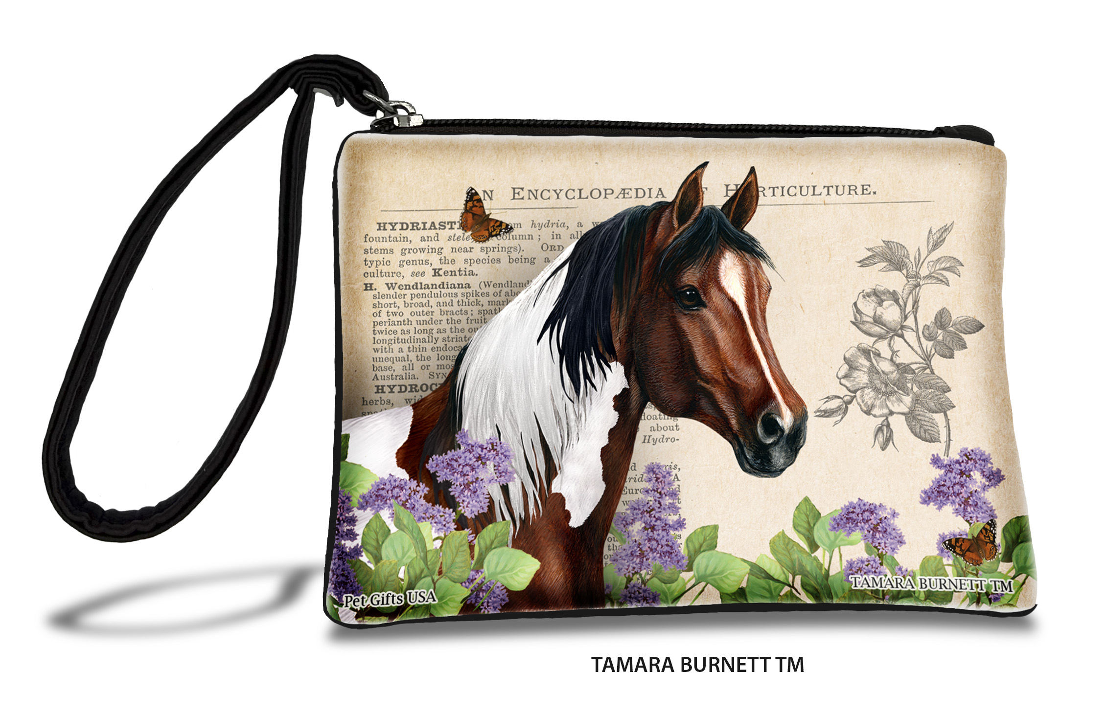 An image of product 31351 - Quarter Horse (__bay_paint_) - Zippies Pet Pouch Coin Purse