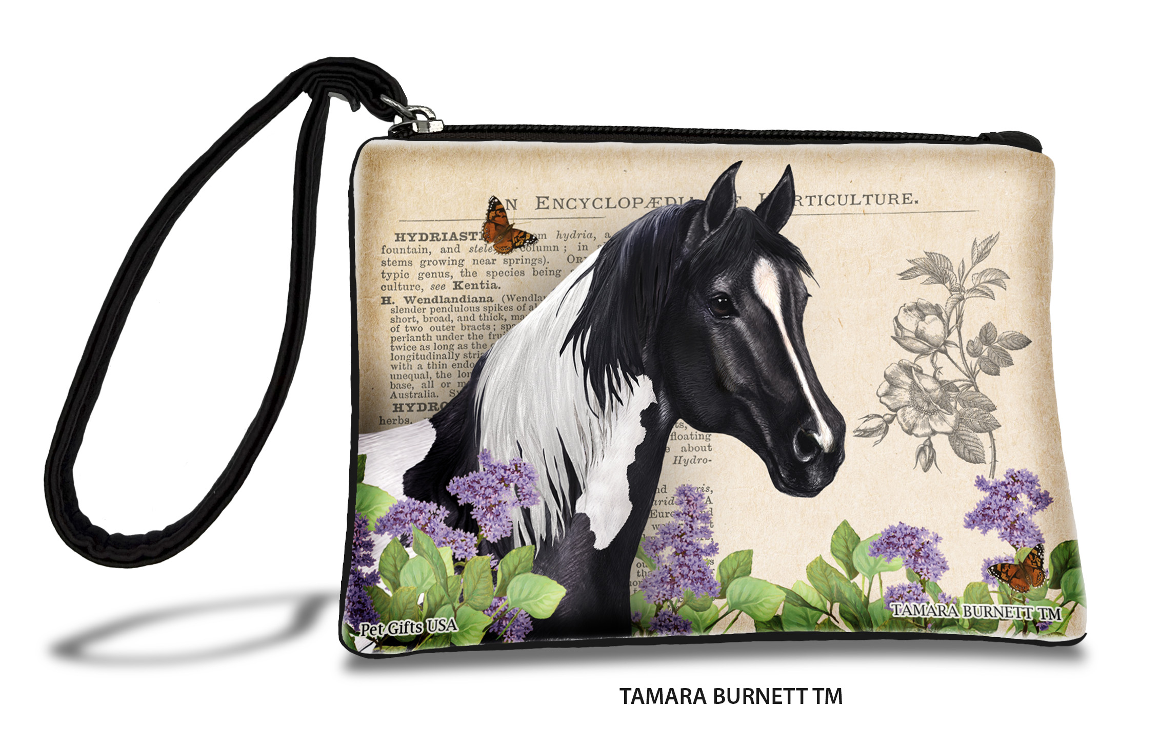 Quarter Horse (__black_paint_) - Zippies Pet Pouch Coin Purse