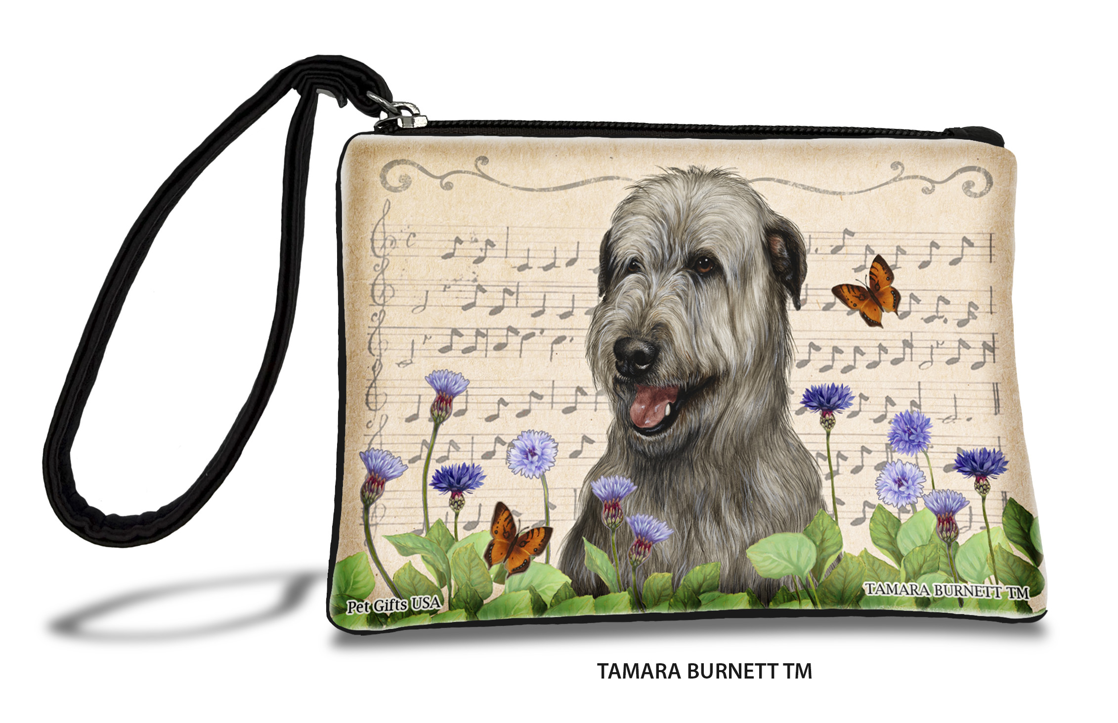 Irish Wolfhound (__grey__) - Zippies Pet Pouch Coin Purse