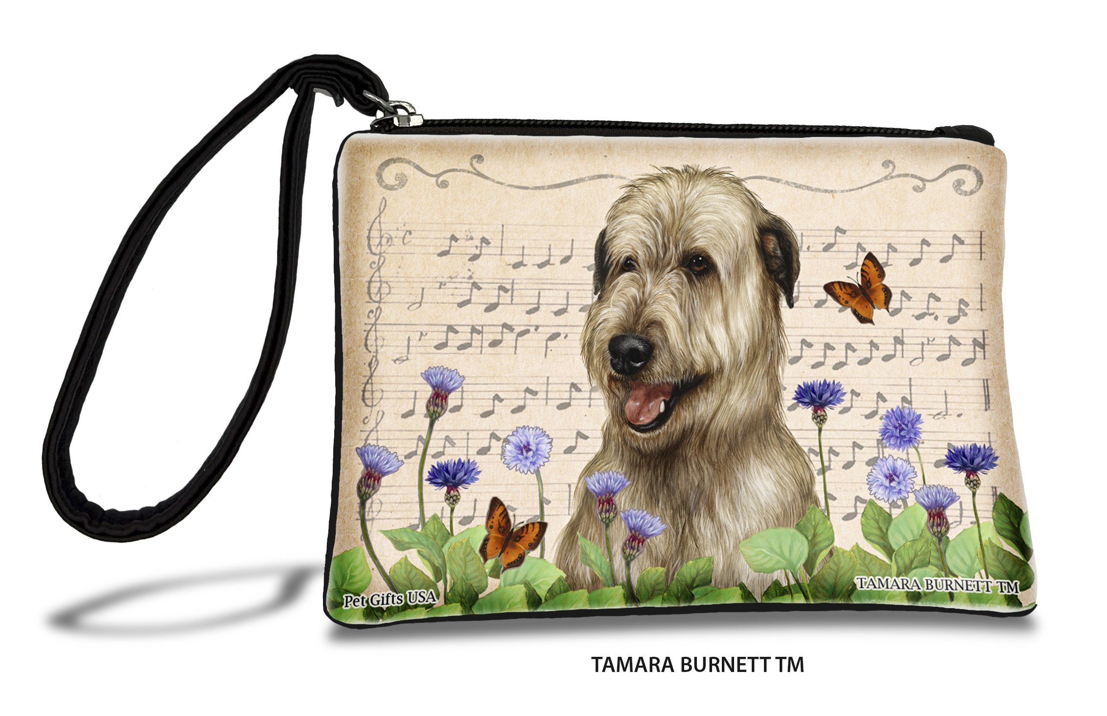 Irish Wolfhound (__wheaten__) - Zippies Pet Pouch Coin Purse