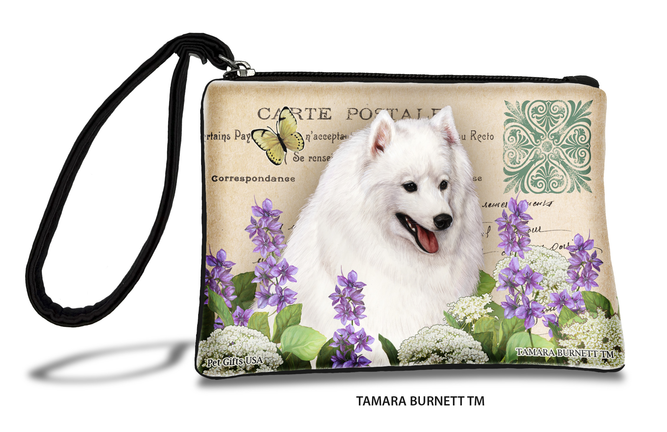 An image of product 31382 - Japanese Spitz (__white_) - Zippies Pet Pouch Coin Purse