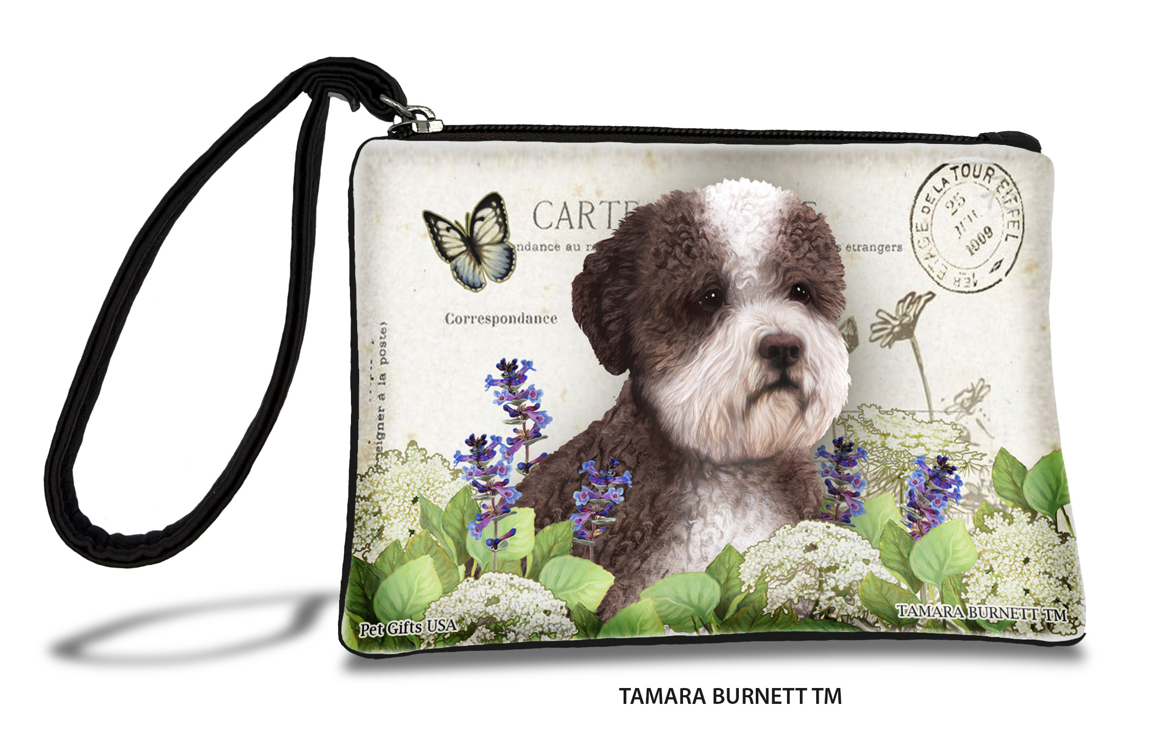 An image of product 31412 - Lagotto Romagnolo (__brown_and_white_) - Zippies Pet Pouch Coin Purse