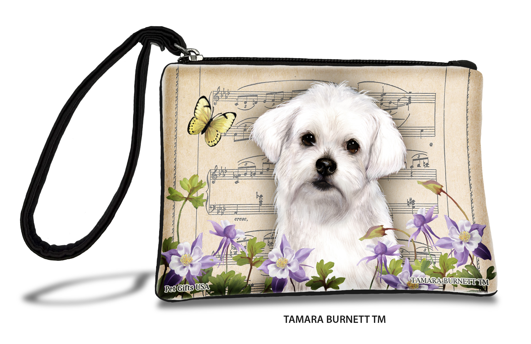 An image of product 31421 - Maltese (_puppy_cut_) - Zippies Pet Pouch Coin Purse