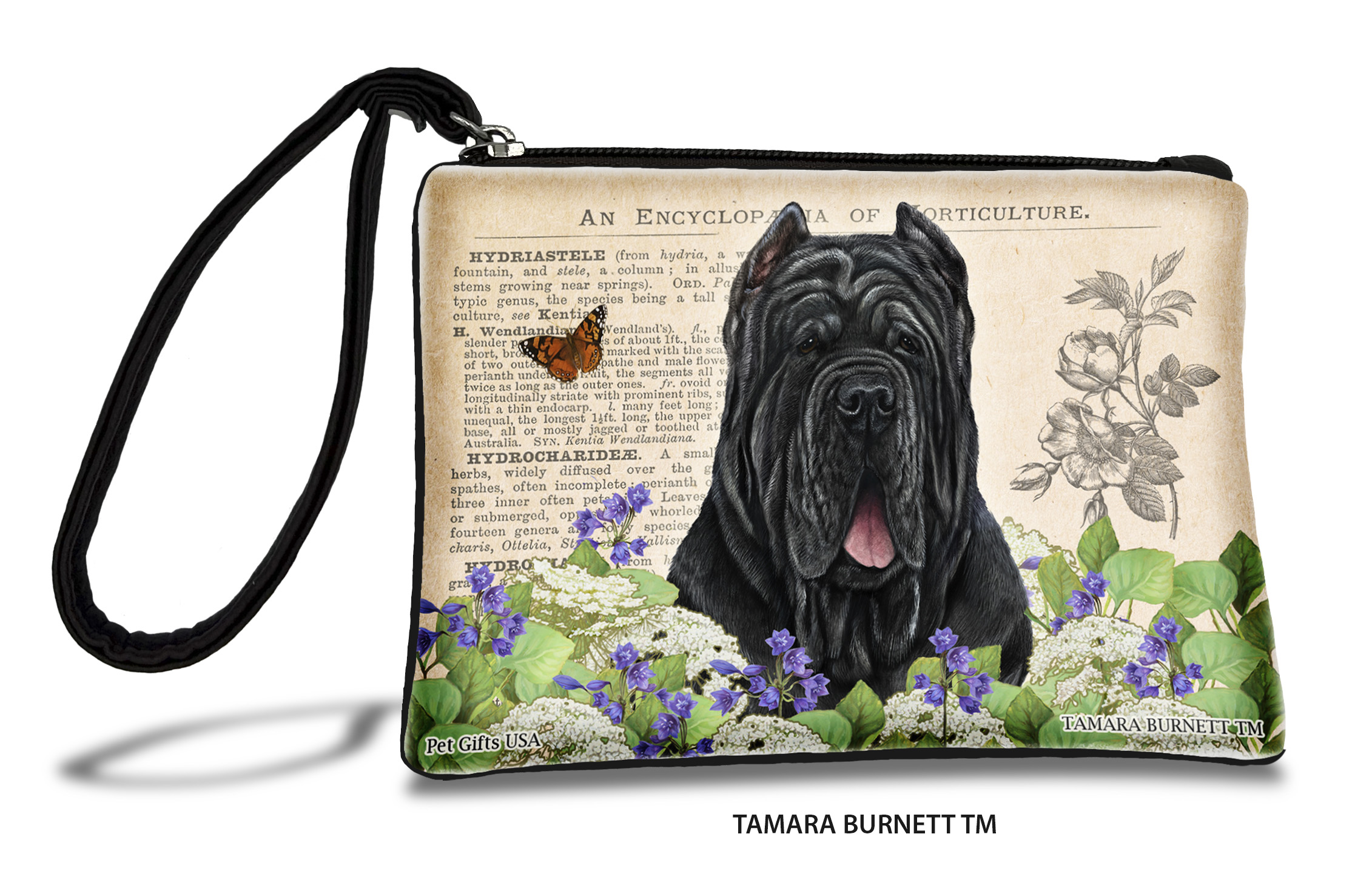 An image of product 31432 - Neapolitan Mastiff (__black_cropped_) - Zippies Pet Pouch Coin Purse