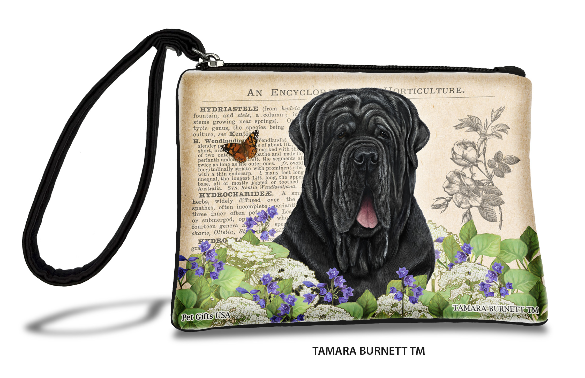 Neapolitan Mastiff (__black_uncropped_) - Zippies Pet Pouch Coin Purse