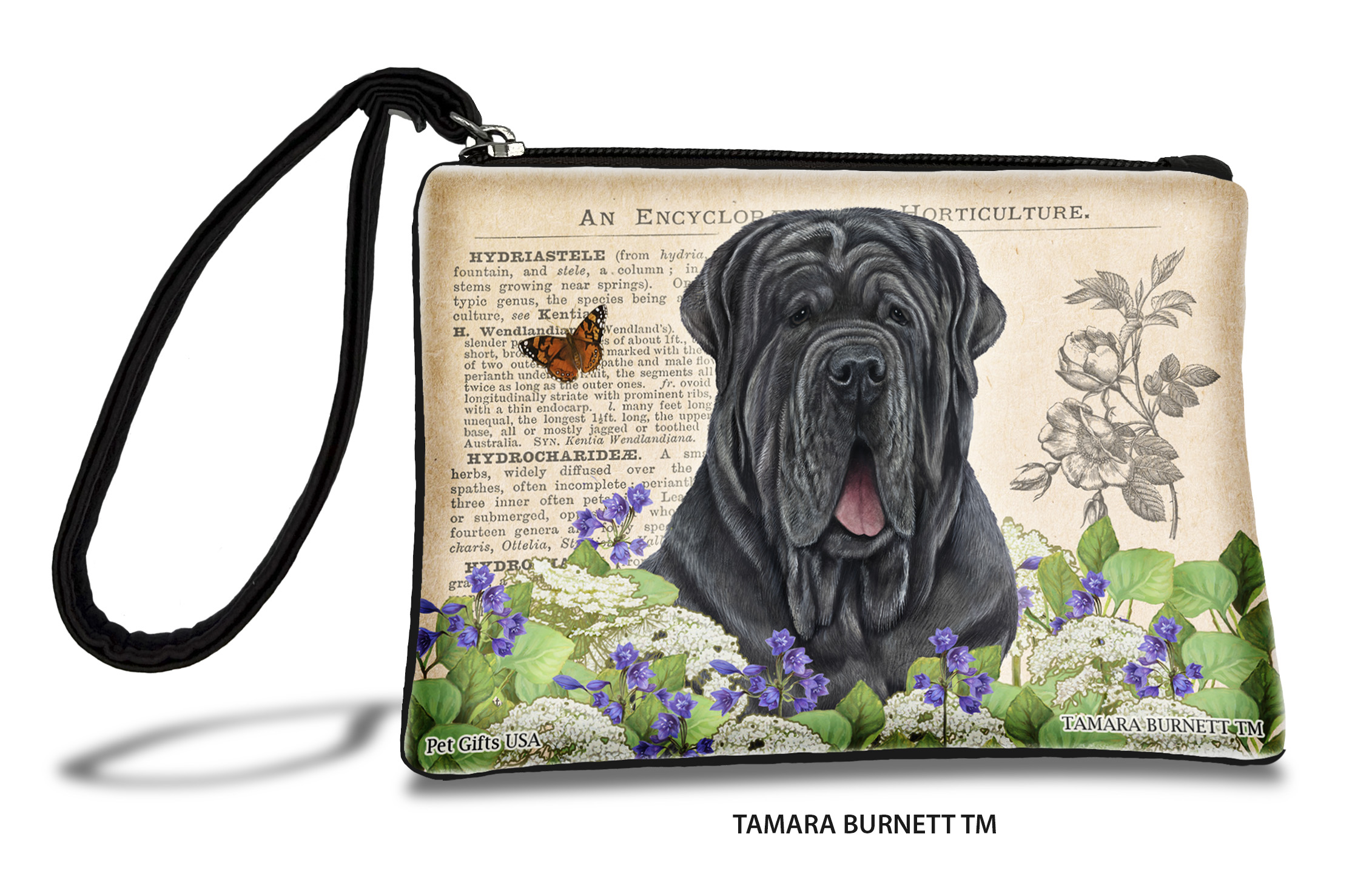 Neapolitan Mastiff (__blue_uncropped_) - Zippies Pet Pouch Coin Purse