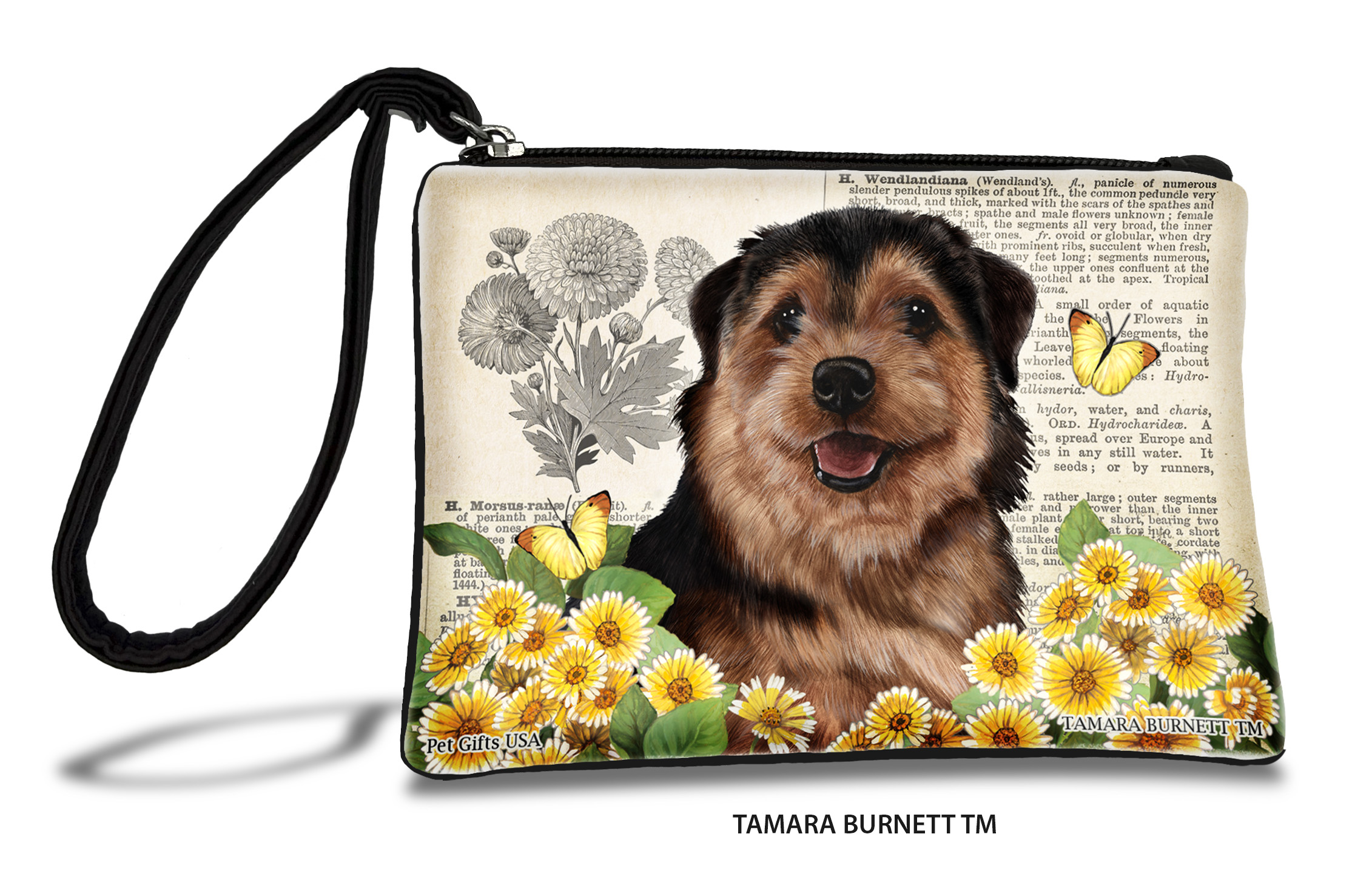 An image of product 31441 - Norfolk Terrier (__black_and_tan_) - Zippies Pet Pouch Coin Purse