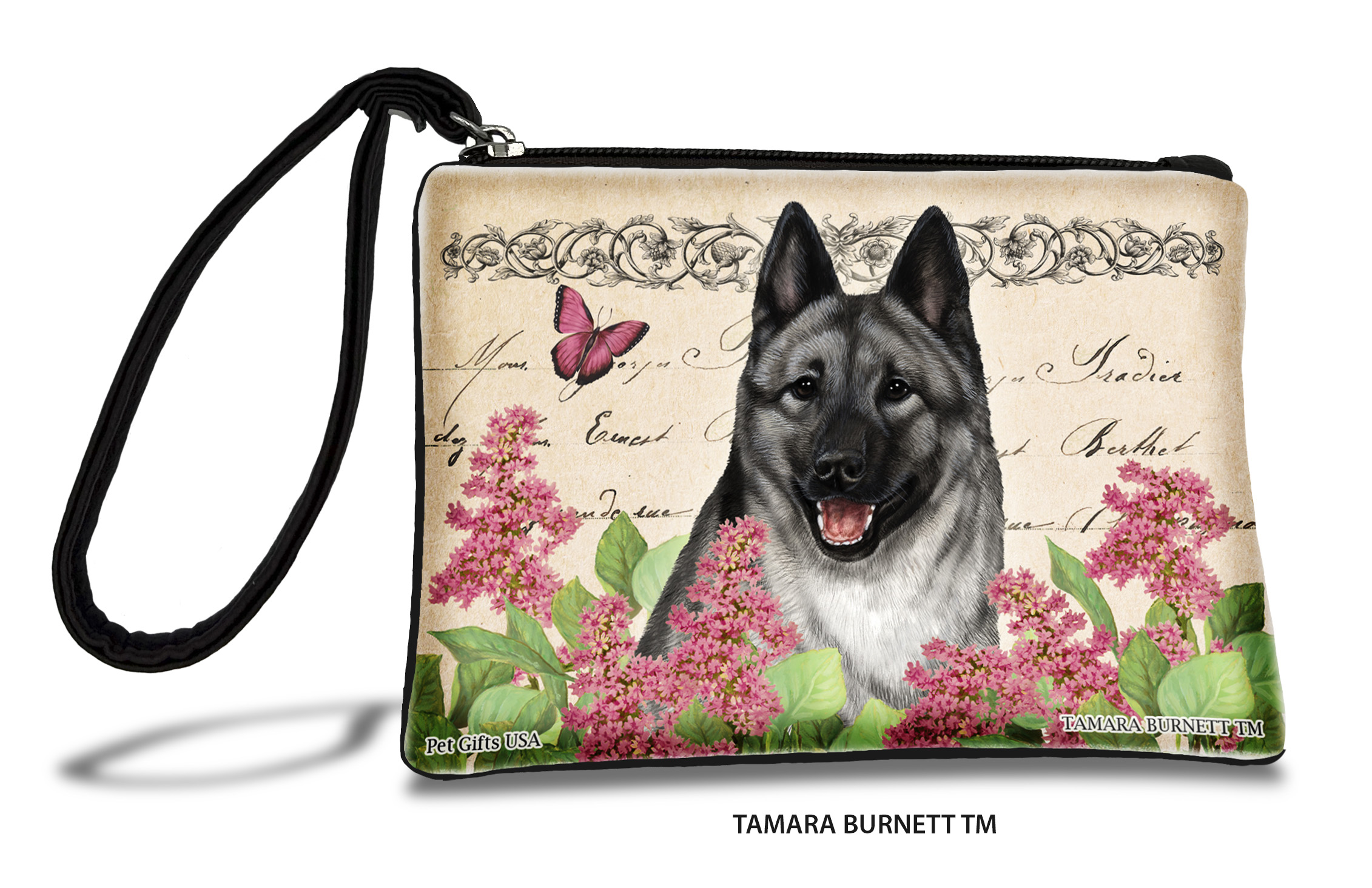 An image of product 31443 - Norwegian Elkhound (__) - Zippies Pet Pouch Coin Purse