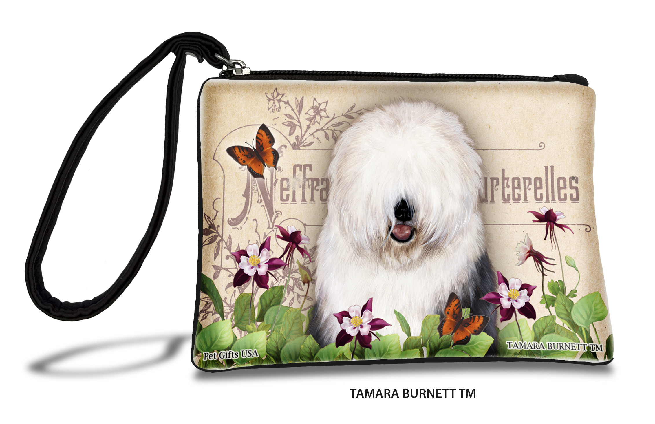 An image of product 31447 - Old English Sheepdog (___) - Zippies Pet Pouch Coin Purse