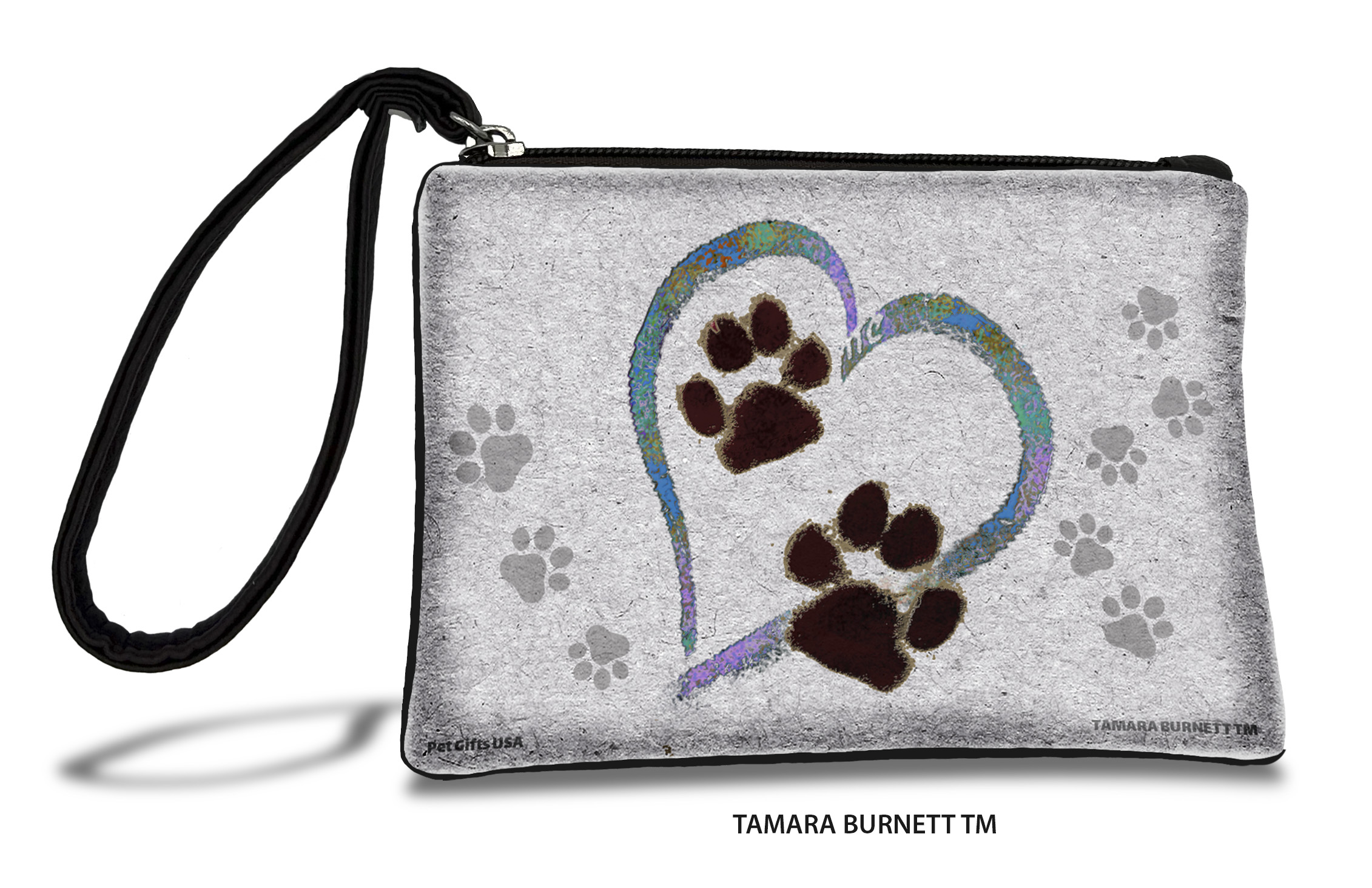 Pawmarks On My Heart 1 Violet Teal - Zippies Pet Pouch Coin Purse image Pawmarks On My Heart 1 Violet Teal - Zippies Pet Pouch Coin Purse image