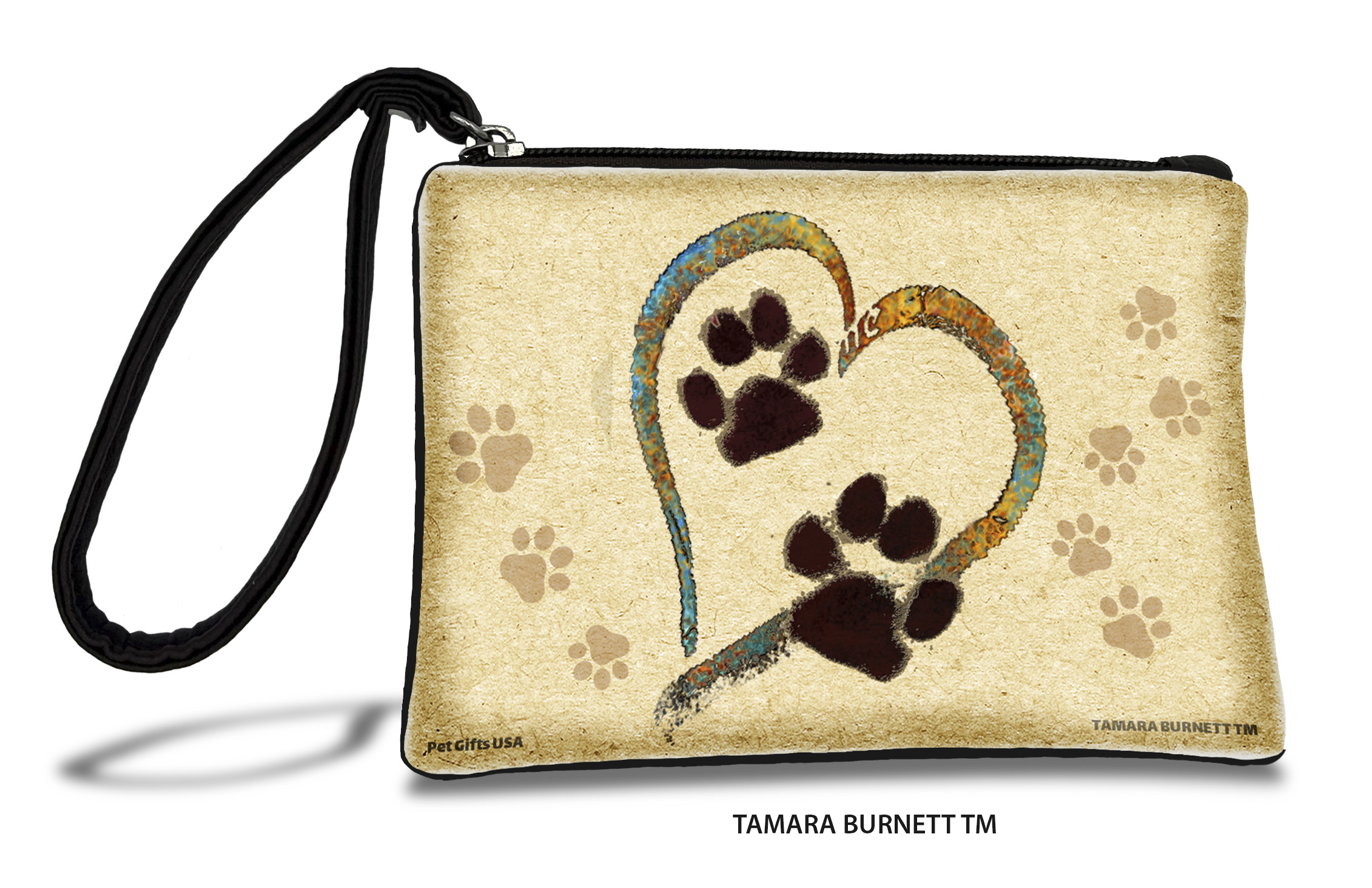 Pawmarks On My Heart 2 Gold - Zippies Pet Pouch Coin Purse image Pawmarks On My Heart 2 Gold - Zippies Pet Pouch Coin Purse image